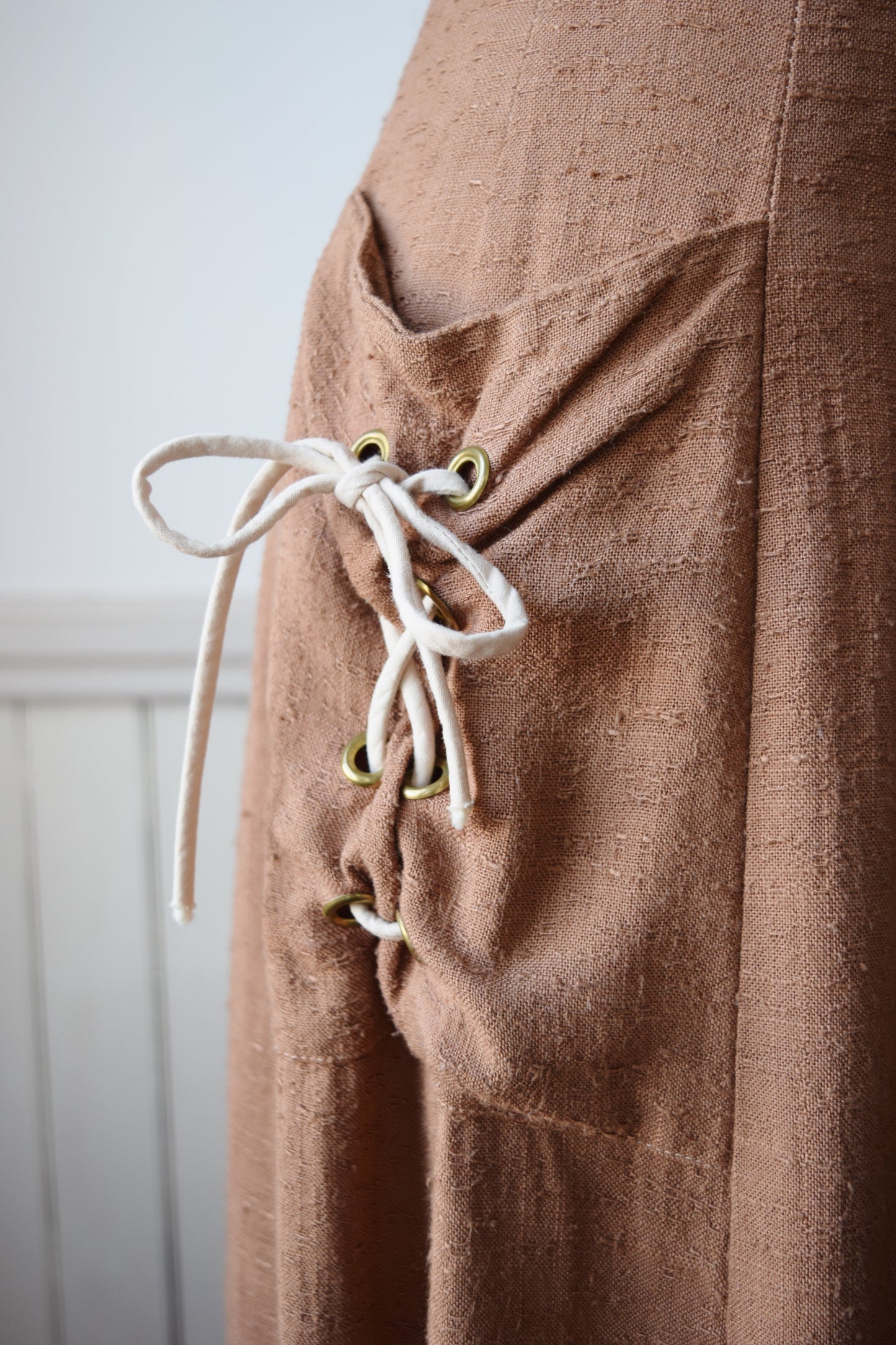 1940s Laced-Pockets Skirt | S