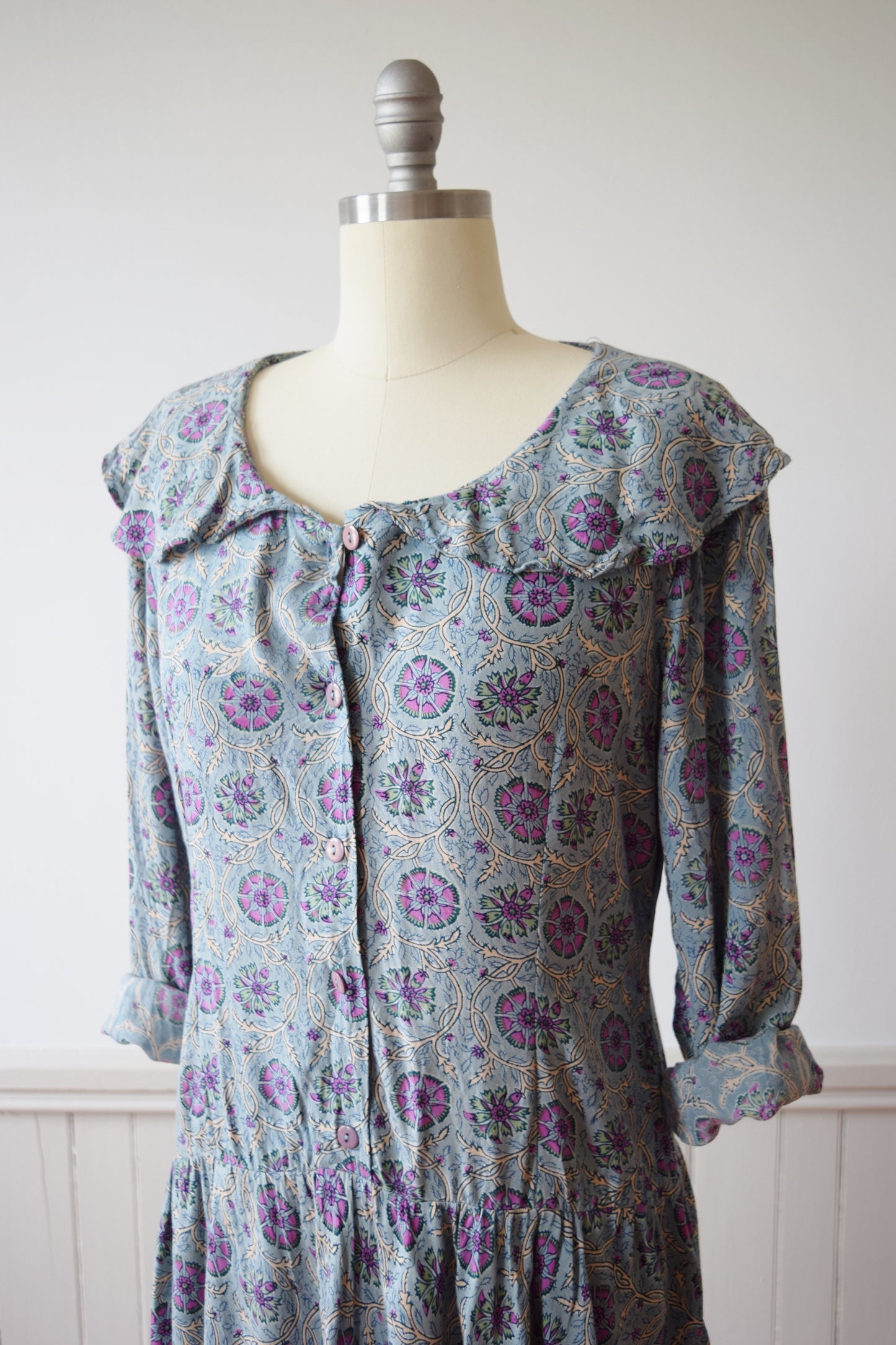 Adini Dropped Waist Dress | 1980s | S-M