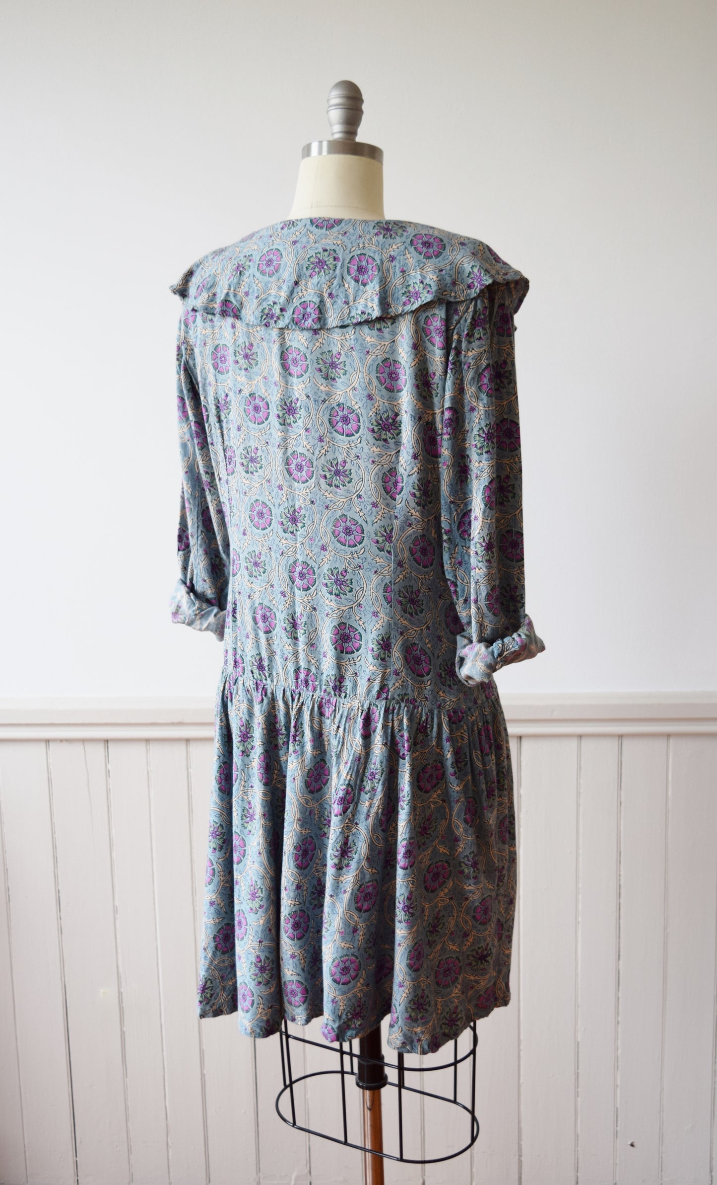 Adini Dropped Waist Dress | 1980s | S-M