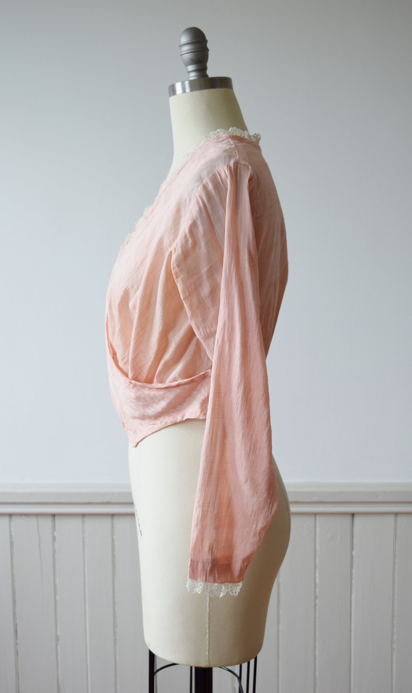Edwardian Wrap Blouse | 1910s | S/M