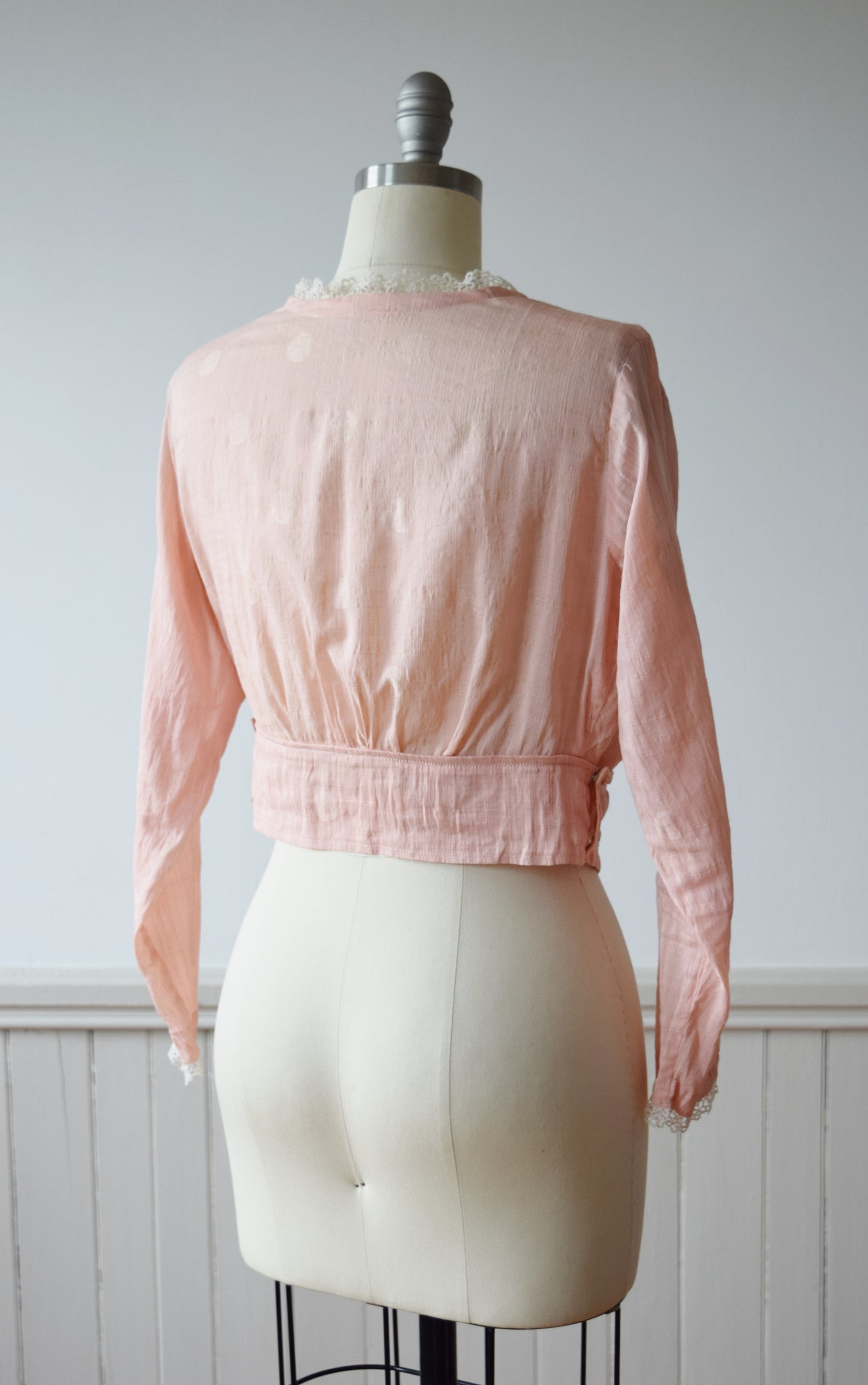 Edwardian Wrap Blouse | 1910s | S/M