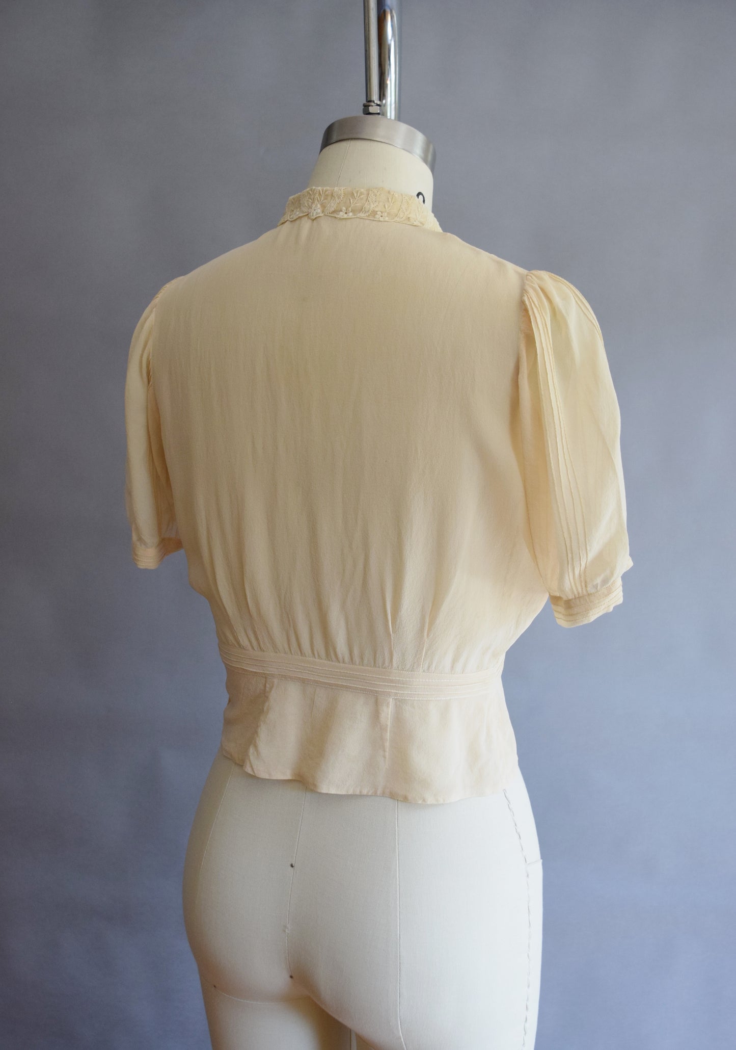 1930s Silk Crepe Blouse