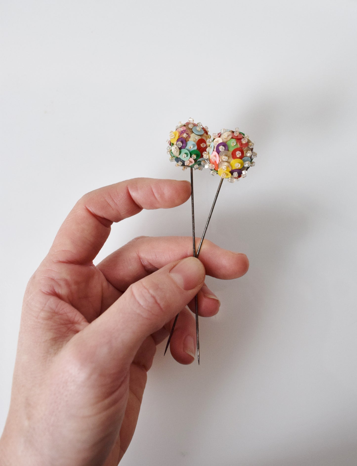 1940s Sequined Hat Pins