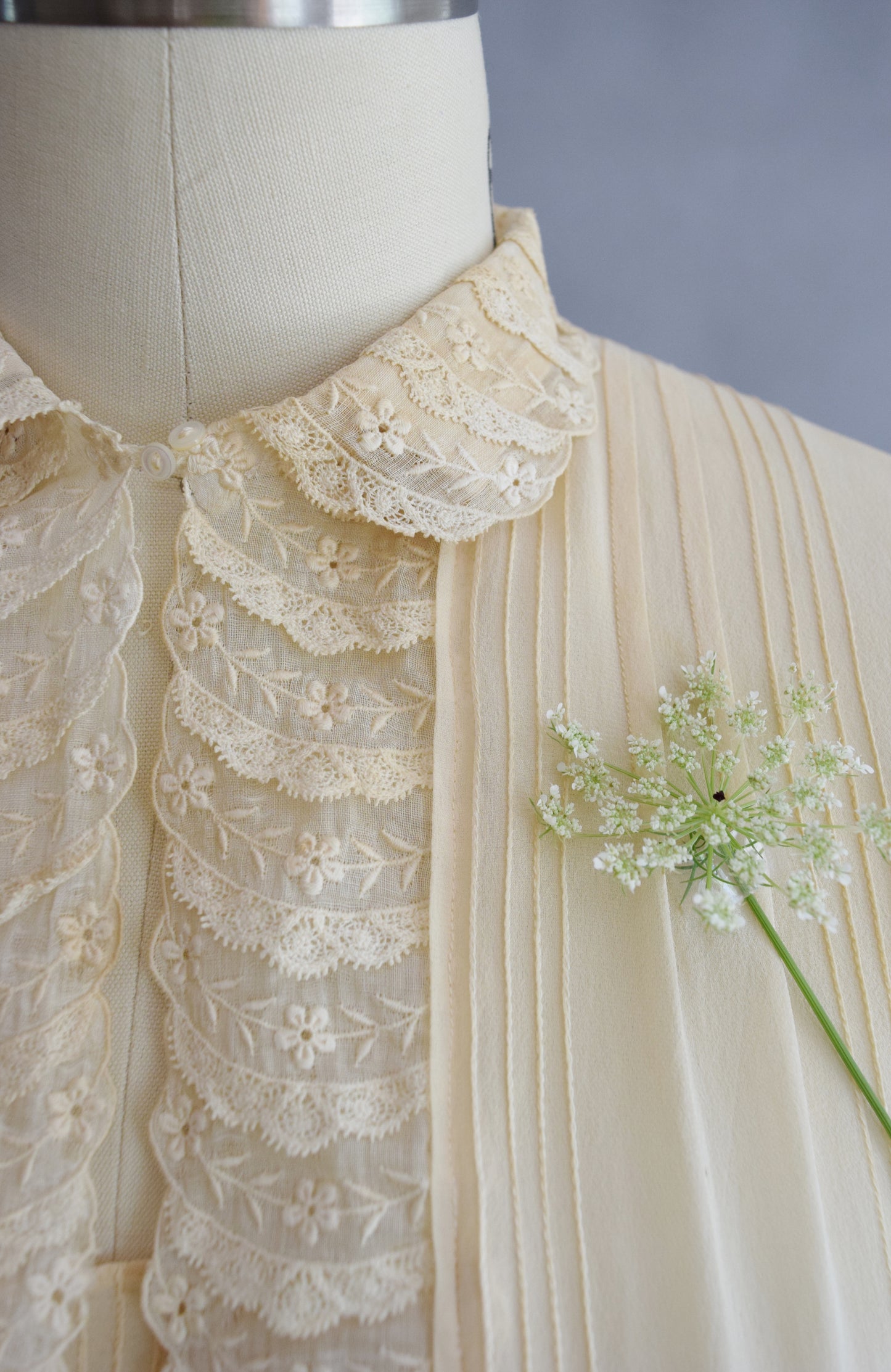 1930s Silk Crepe Blouse