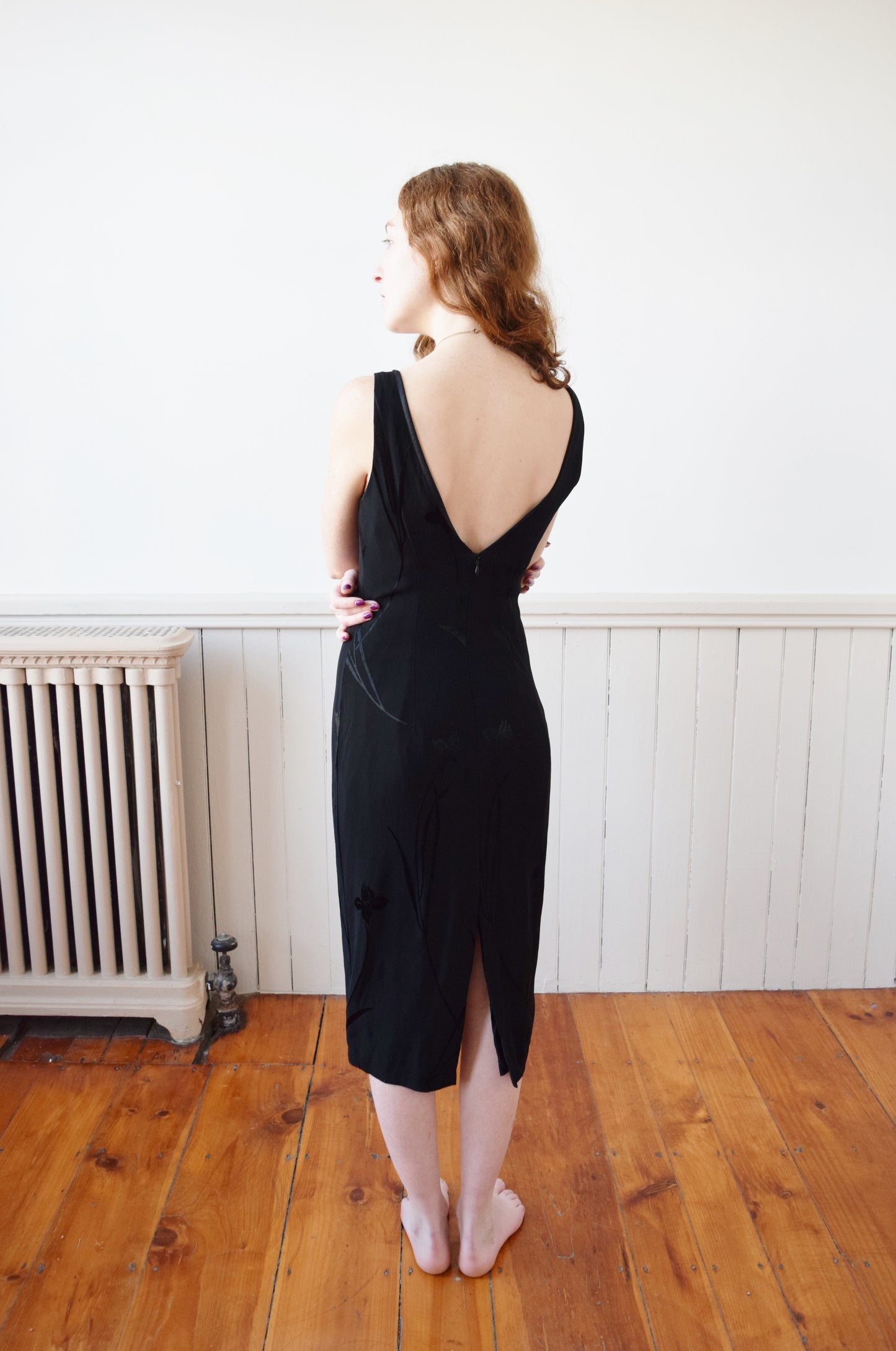 Nicole Miller Black Iris Dress | S/M