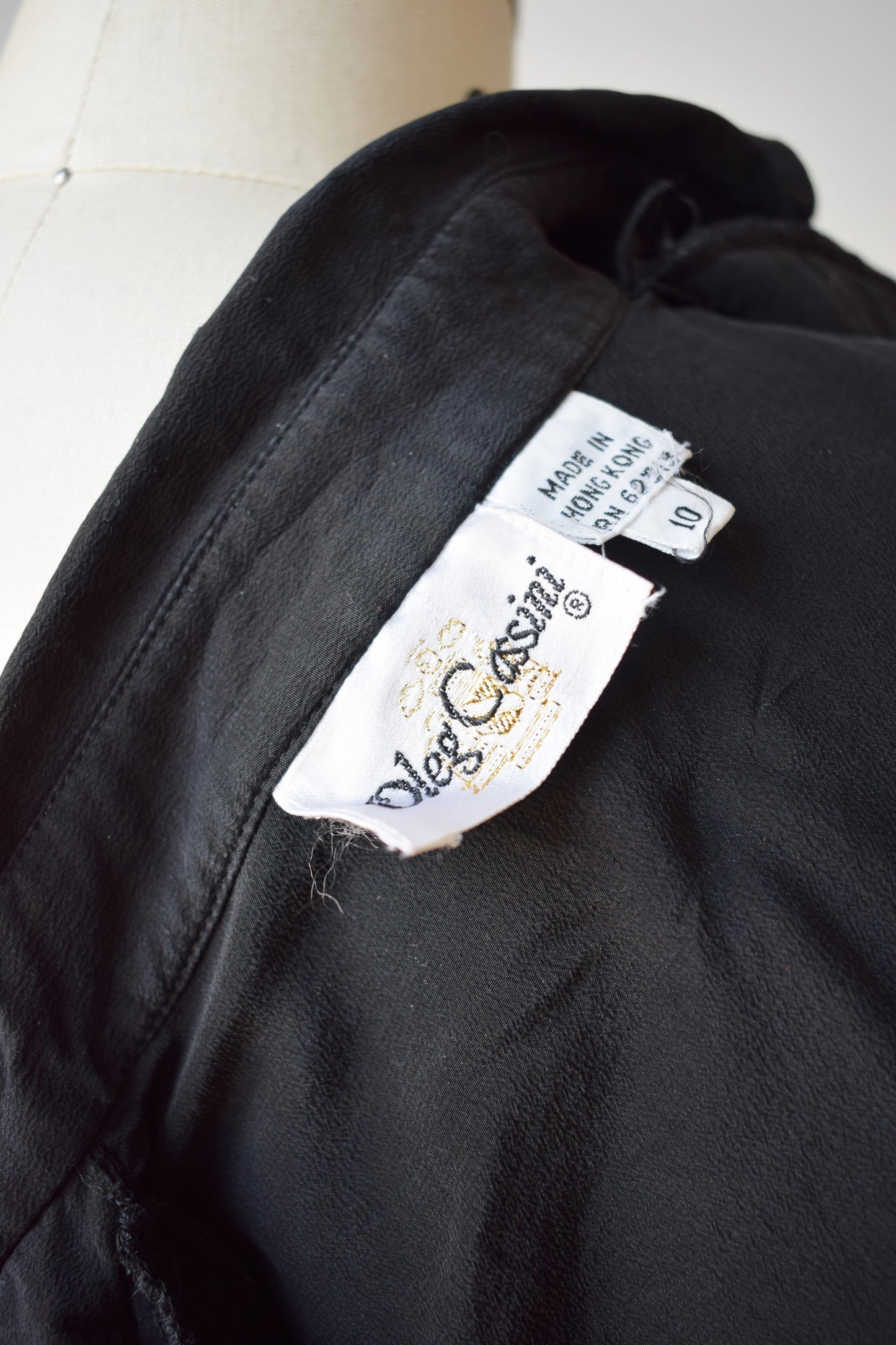 80s Oleg Cassini Silk Top | S