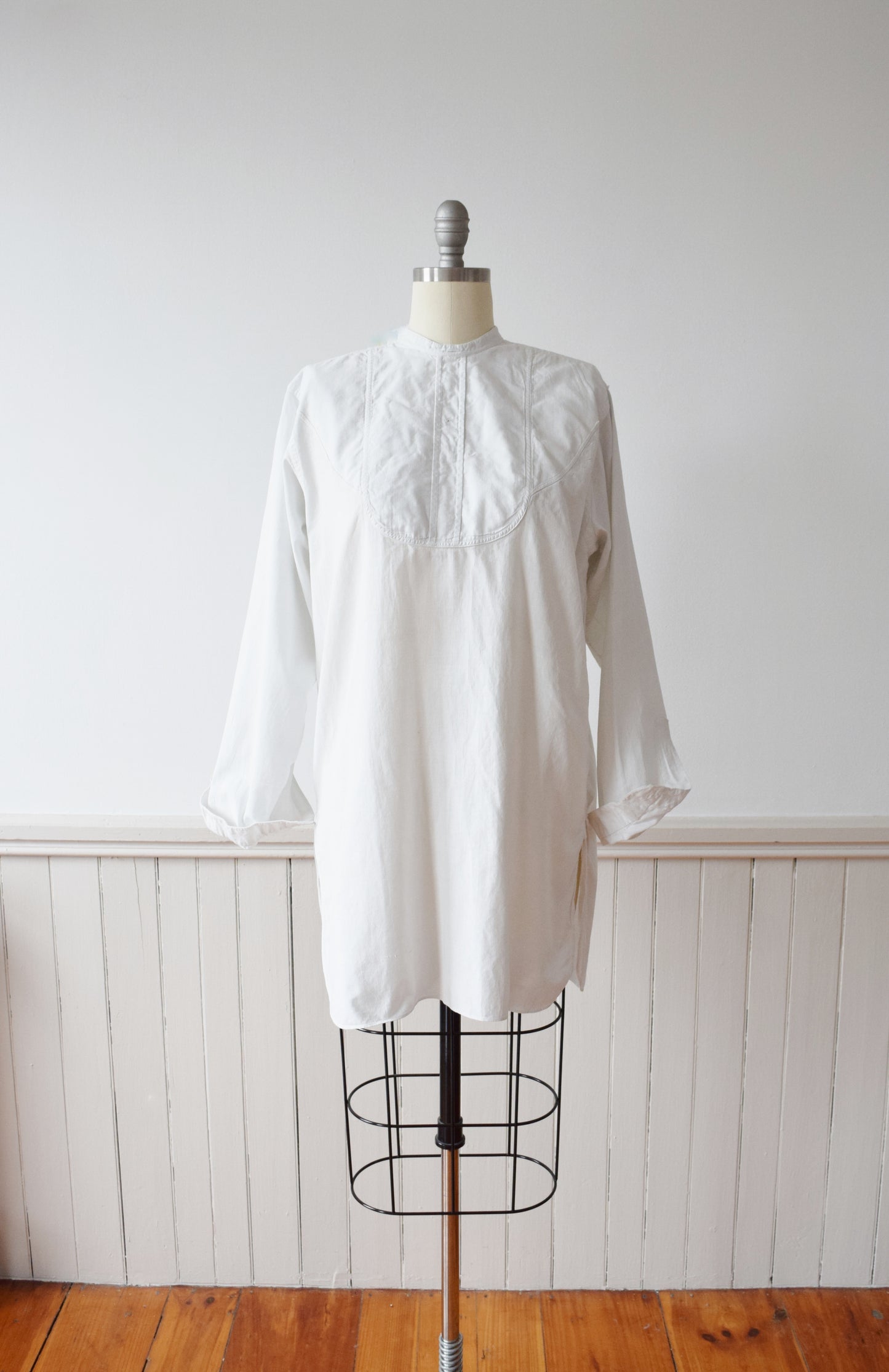 Antique Edwardian Men's Dress Shirt | S-L