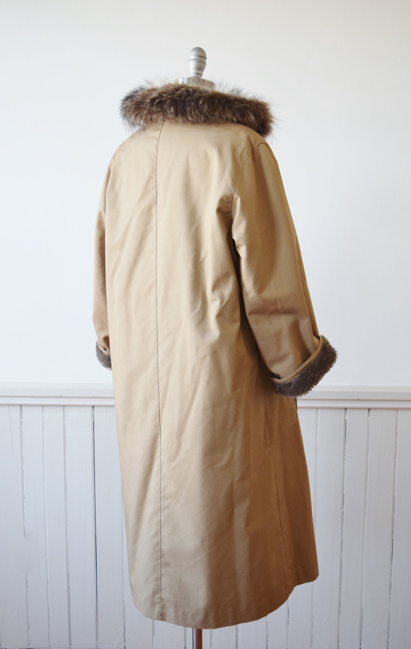 1970s Bonnie Cashin Fleece Lined Trench | M