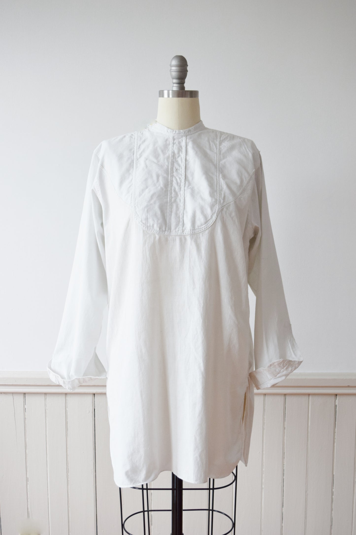 Antique Edwardian Men's Dress Shirt | S-L