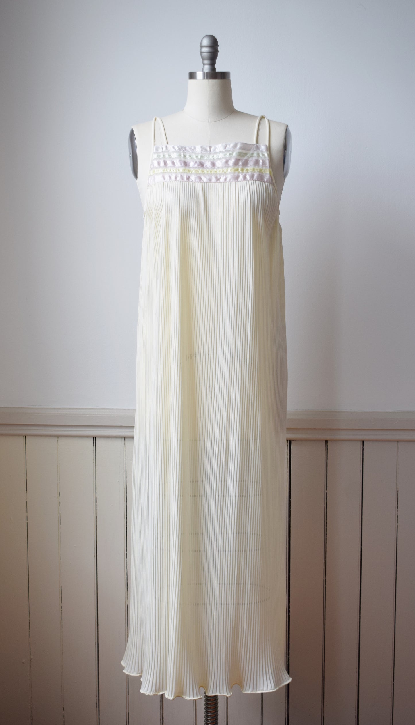 Vintage Micro Pleat Nap Dress | S/M
