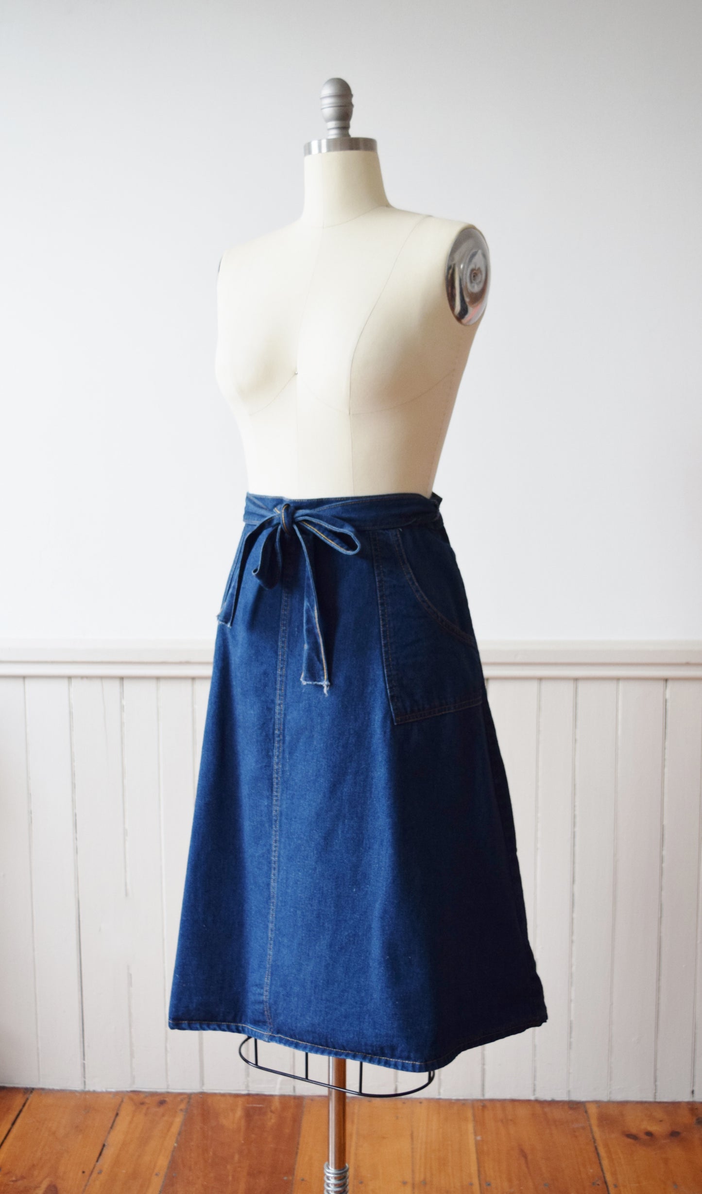 The Denim Wrap Skirt | M/L