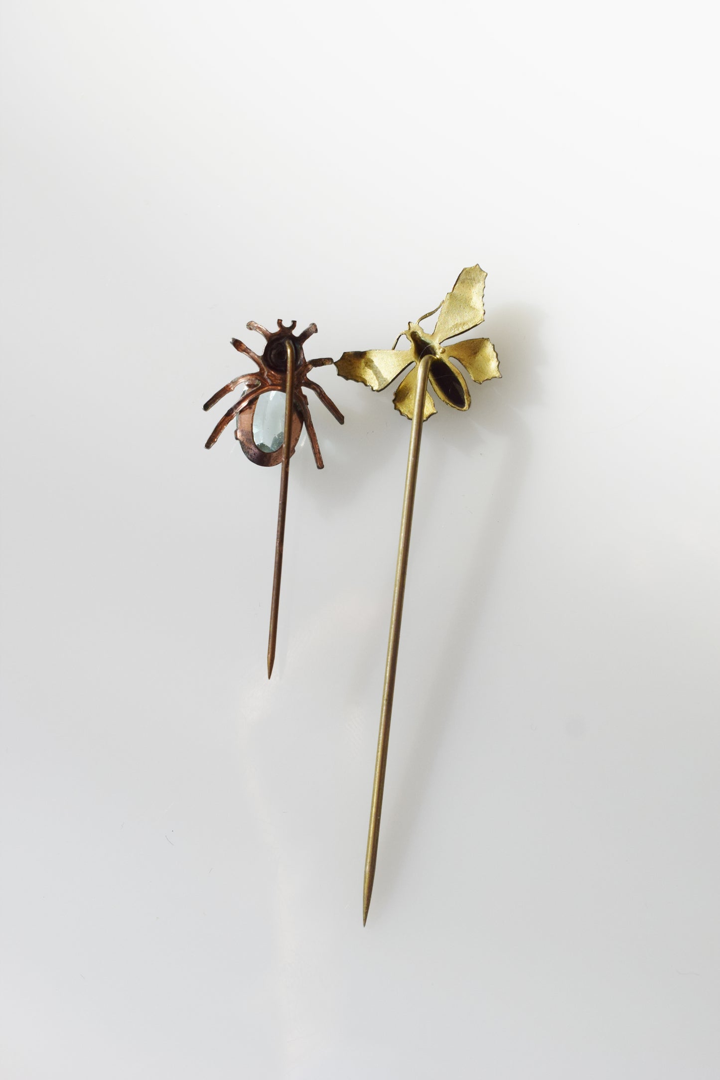 Pair of Antique Bug Stickpins