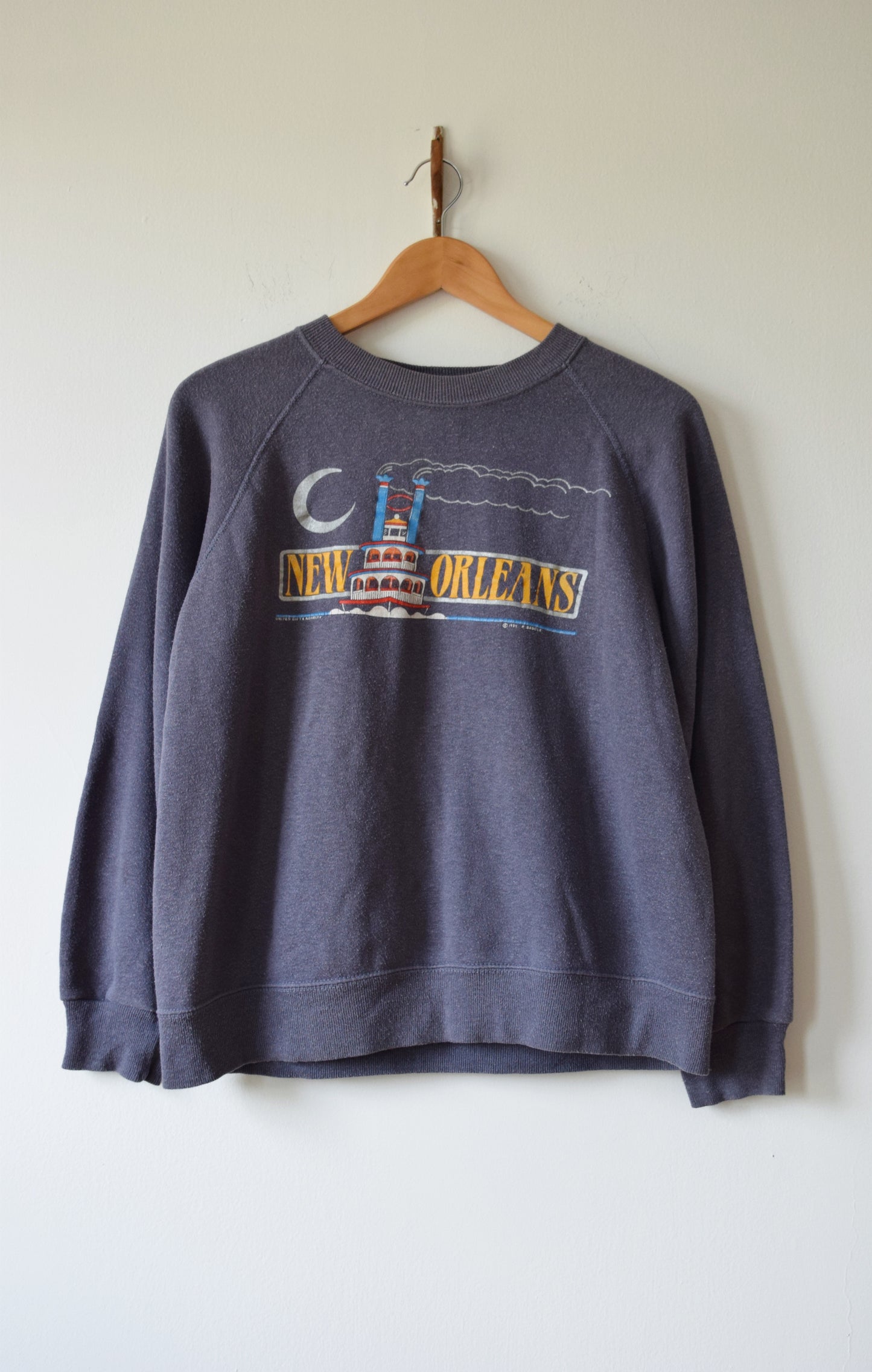 New Orleans Raglan, with Philip Bascle Print, 1984 | 1980s | S/M