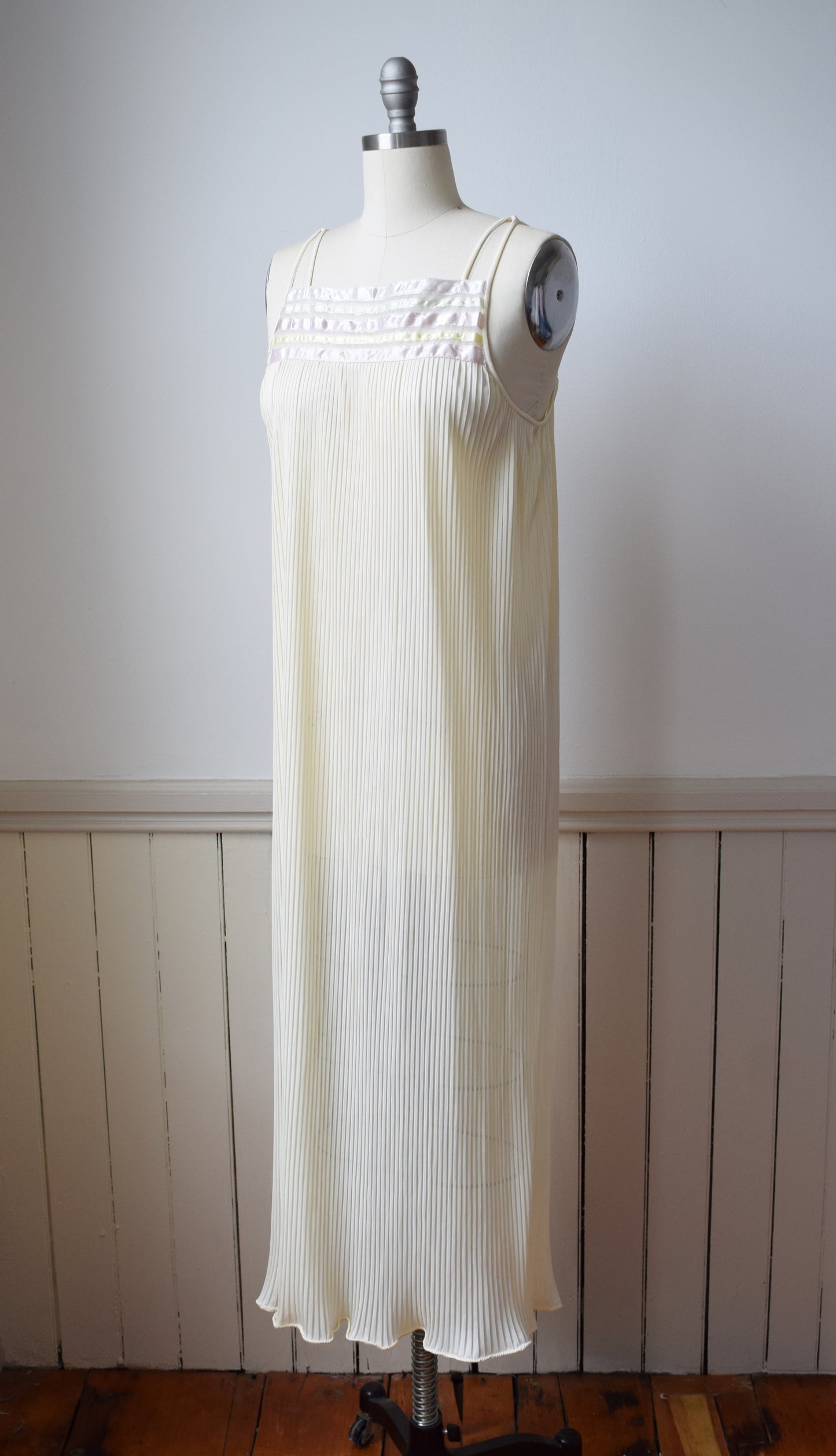 Vintage Micro Pleat Nap Dress | S/M