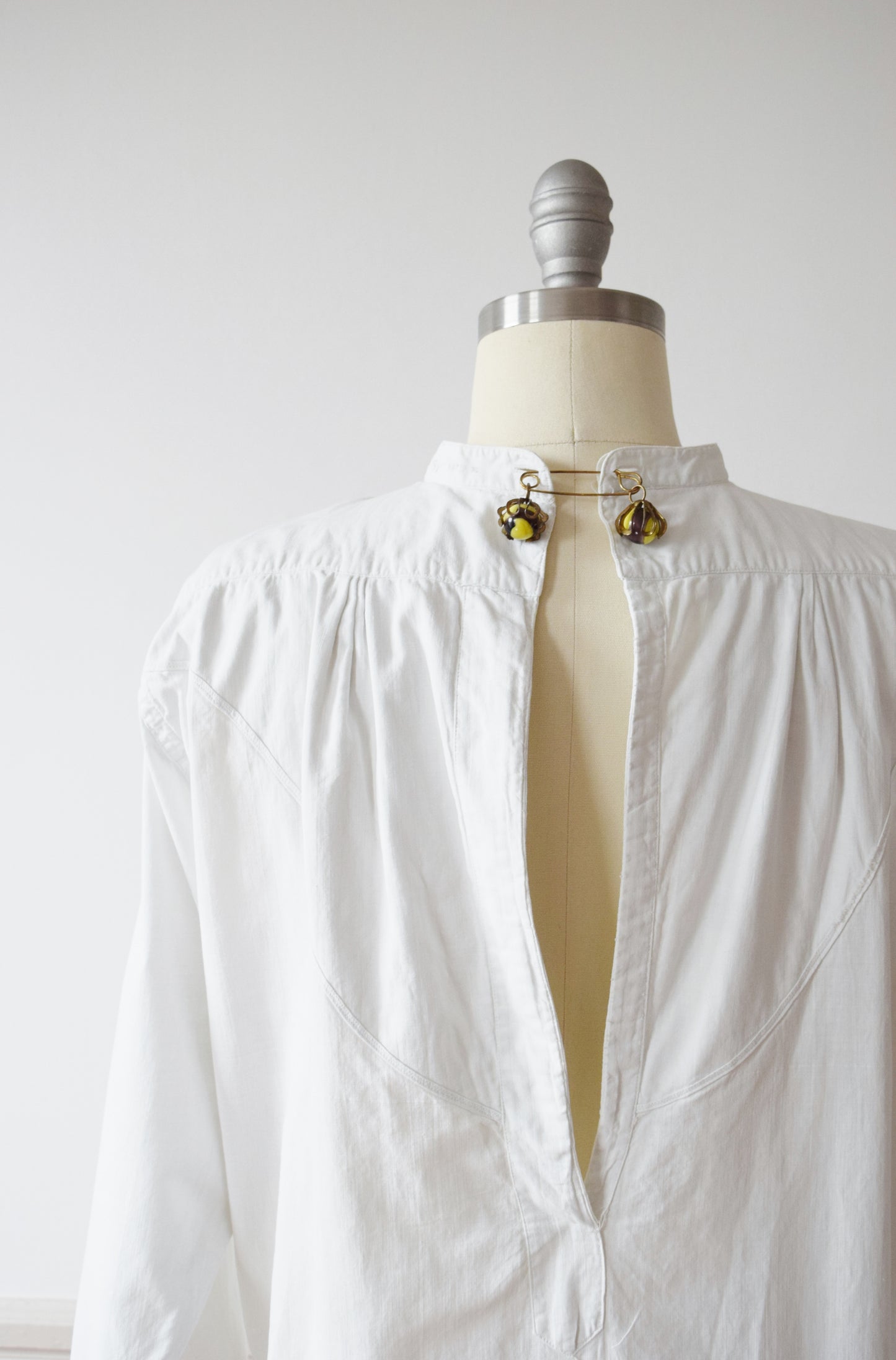 Antique Edwardian Men's Dress Shirt | S-L