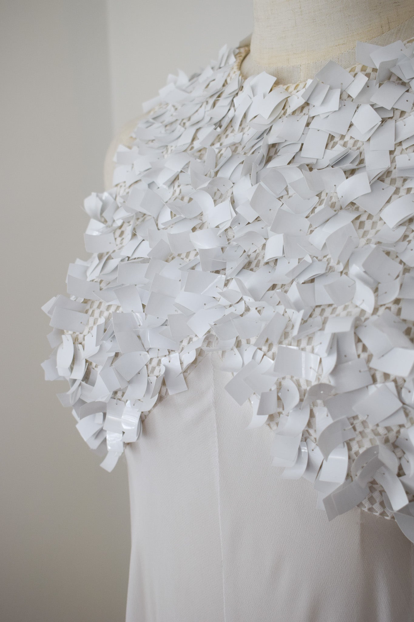 1960s Empire Waist Gown with Paillette Bodice | XXS/XS