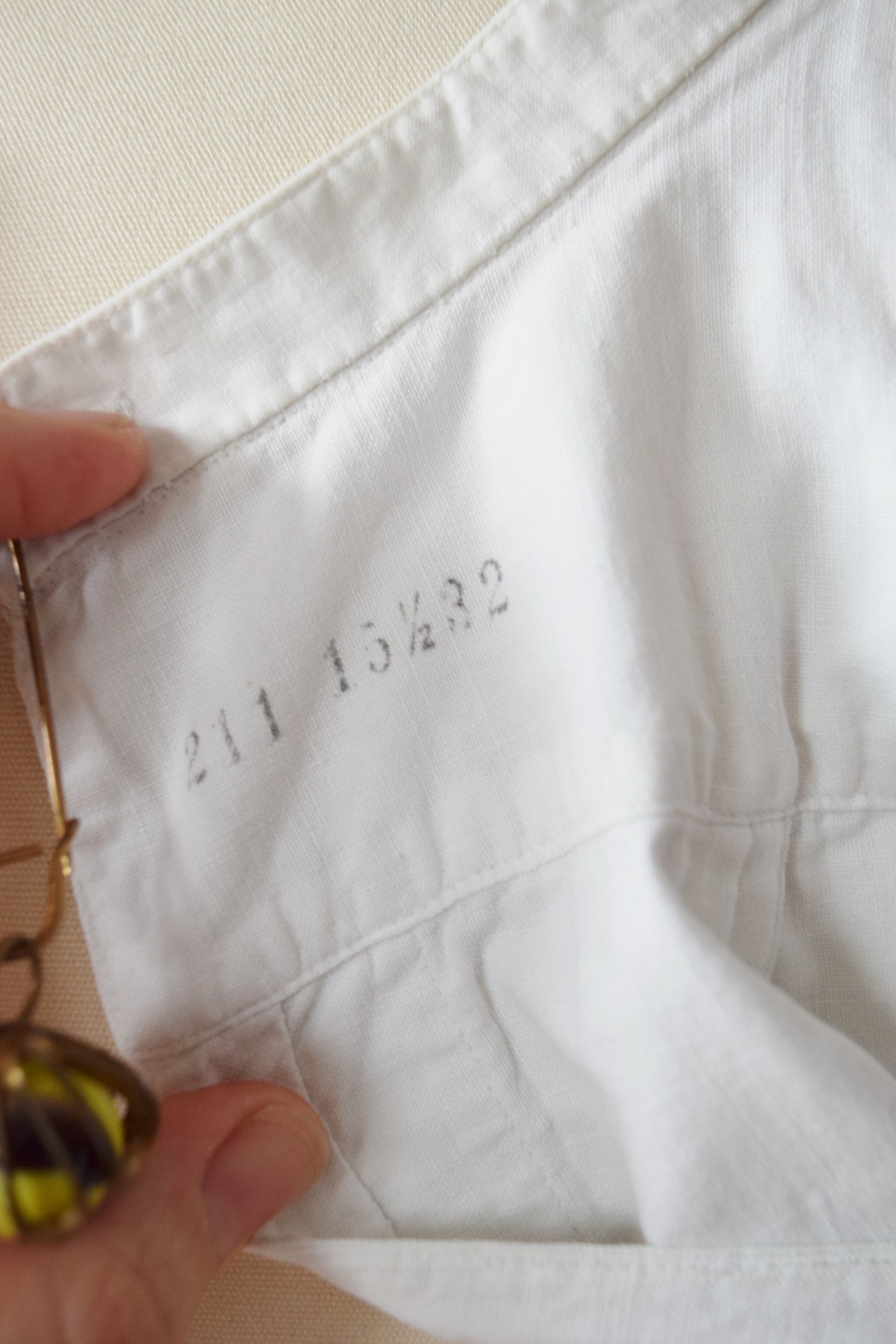 Antique Edwardian Men's Dress Shirt | S-L