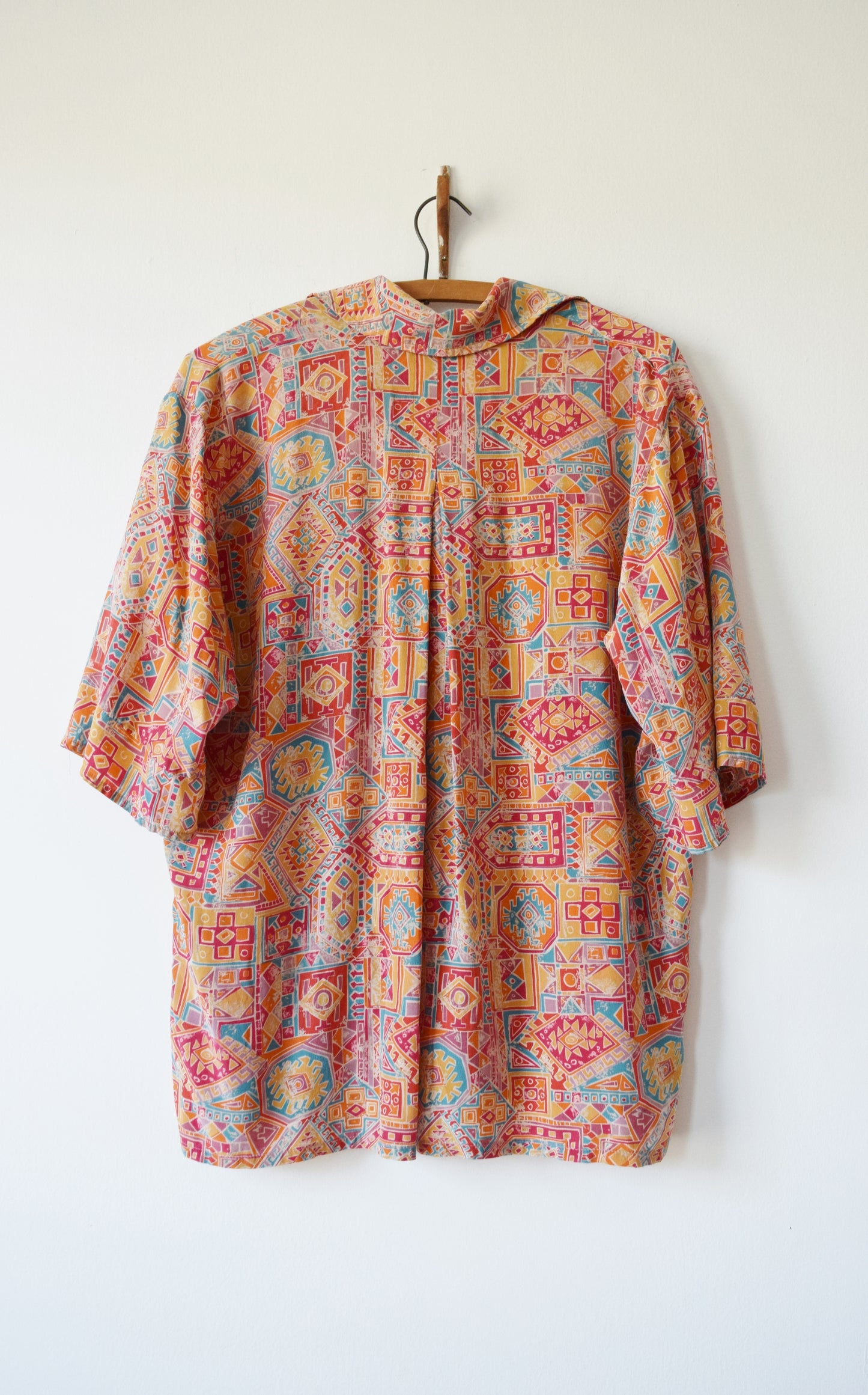 Vintage Southwestern Silk Top for Saks 5th Ave. | 1980s | M