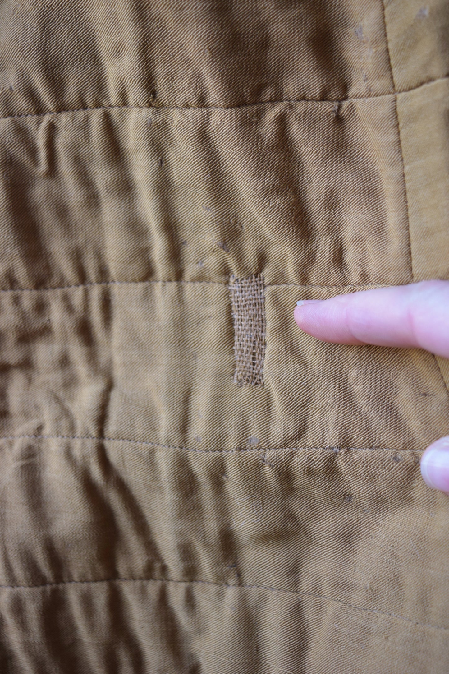 Antique Quilted Petticoat Skirt | S