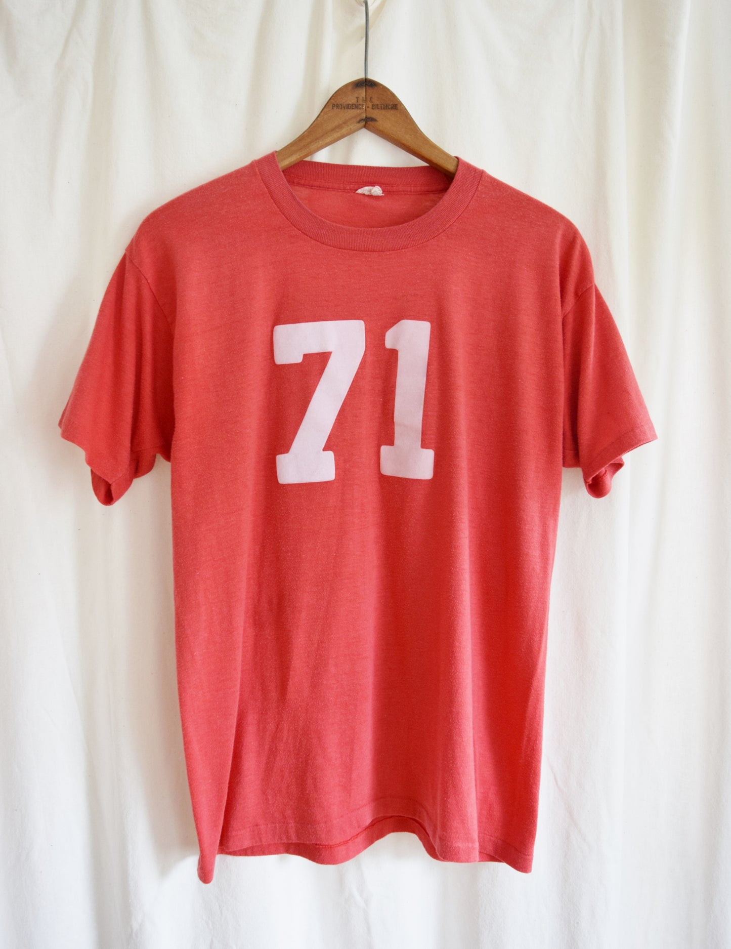1970s #71 Red Pinnie Tee | Athletic Shirt