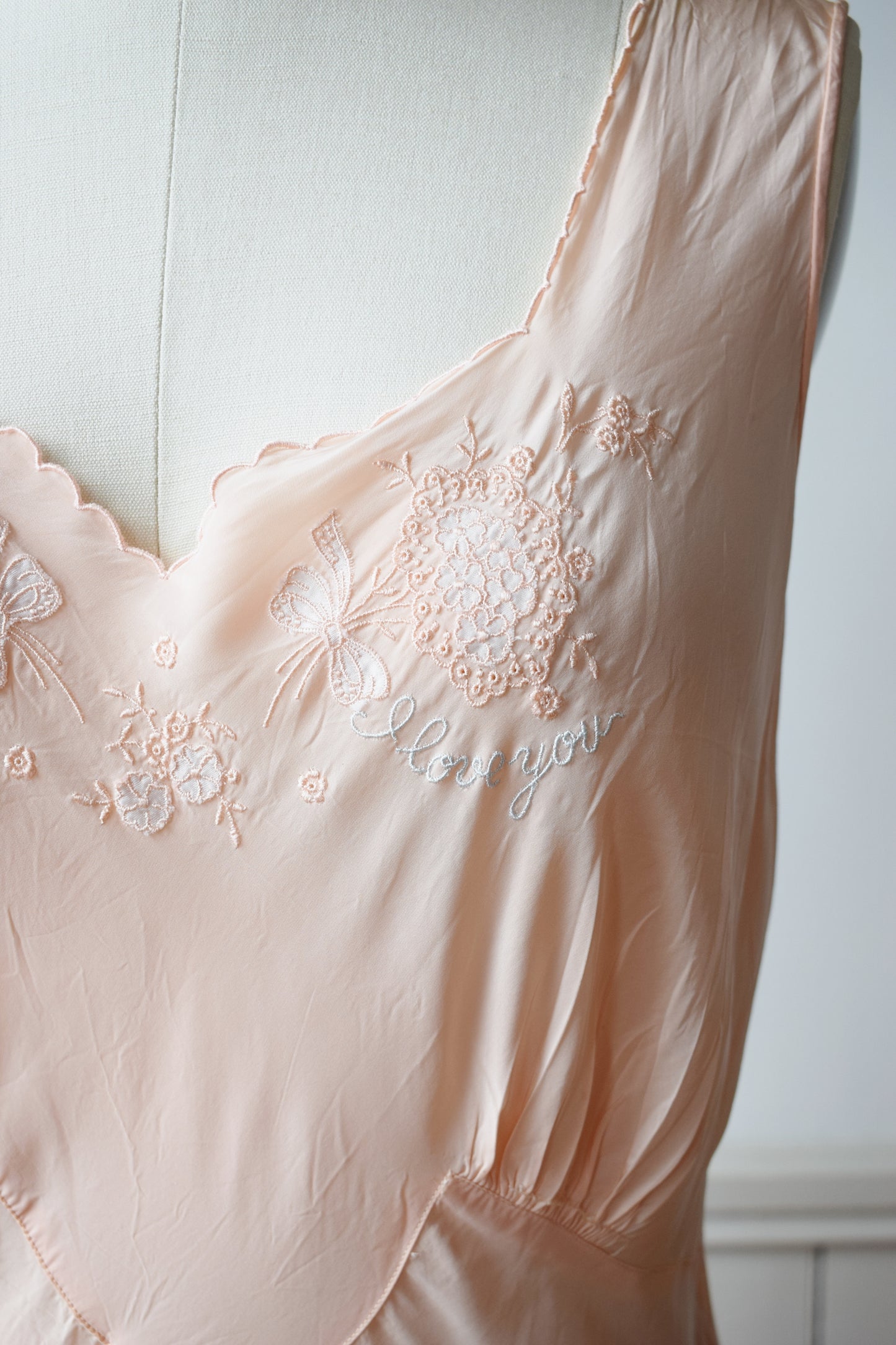 1940s "I Love You" Nightgown Dress | S/M