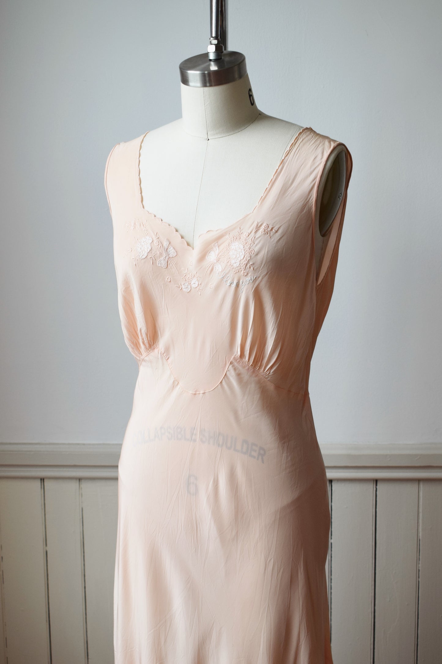 1940s "I Love You" Nightgown Dress | S/M