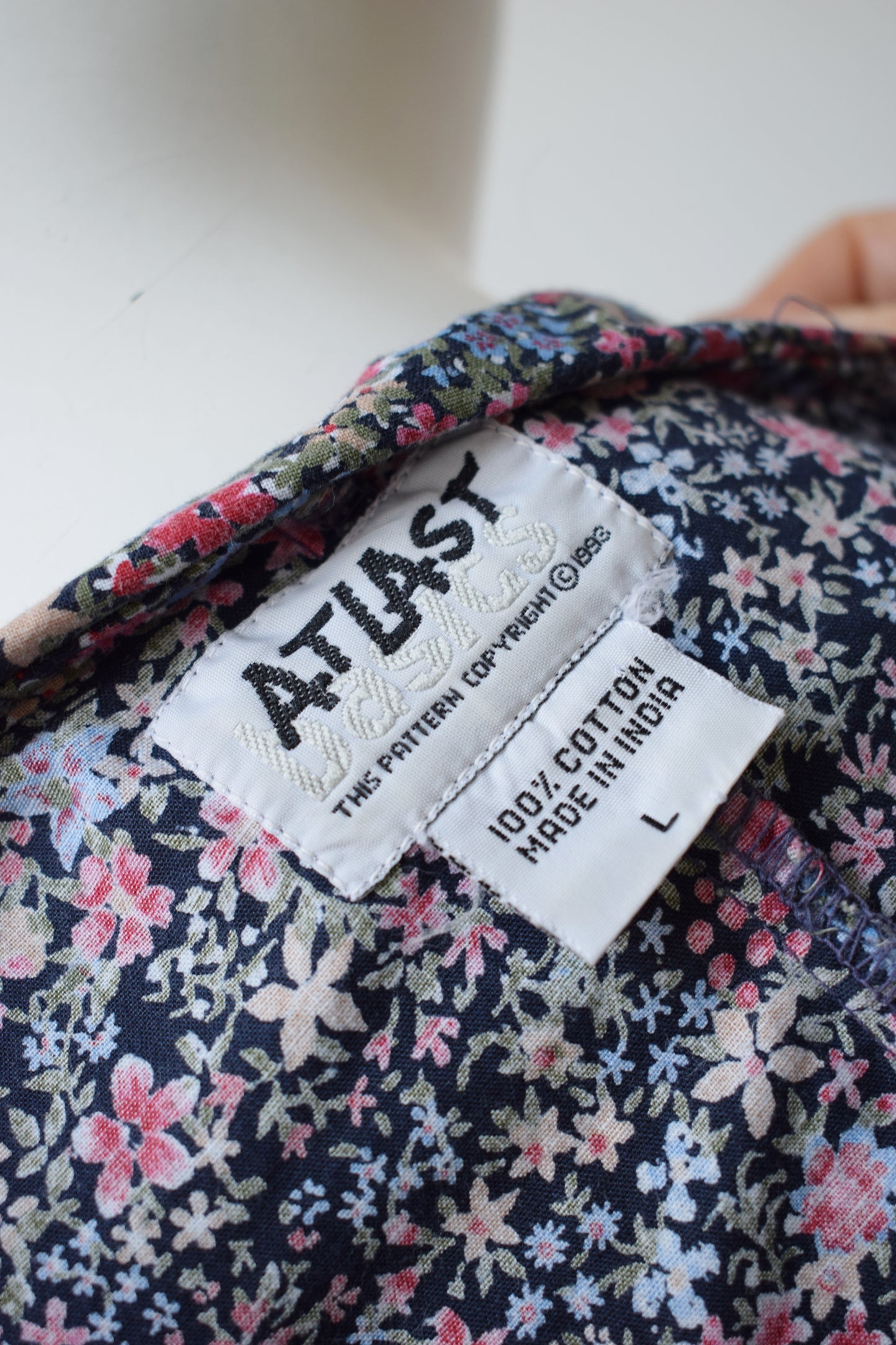 Micro Floral Print Cotton Top | L/XL