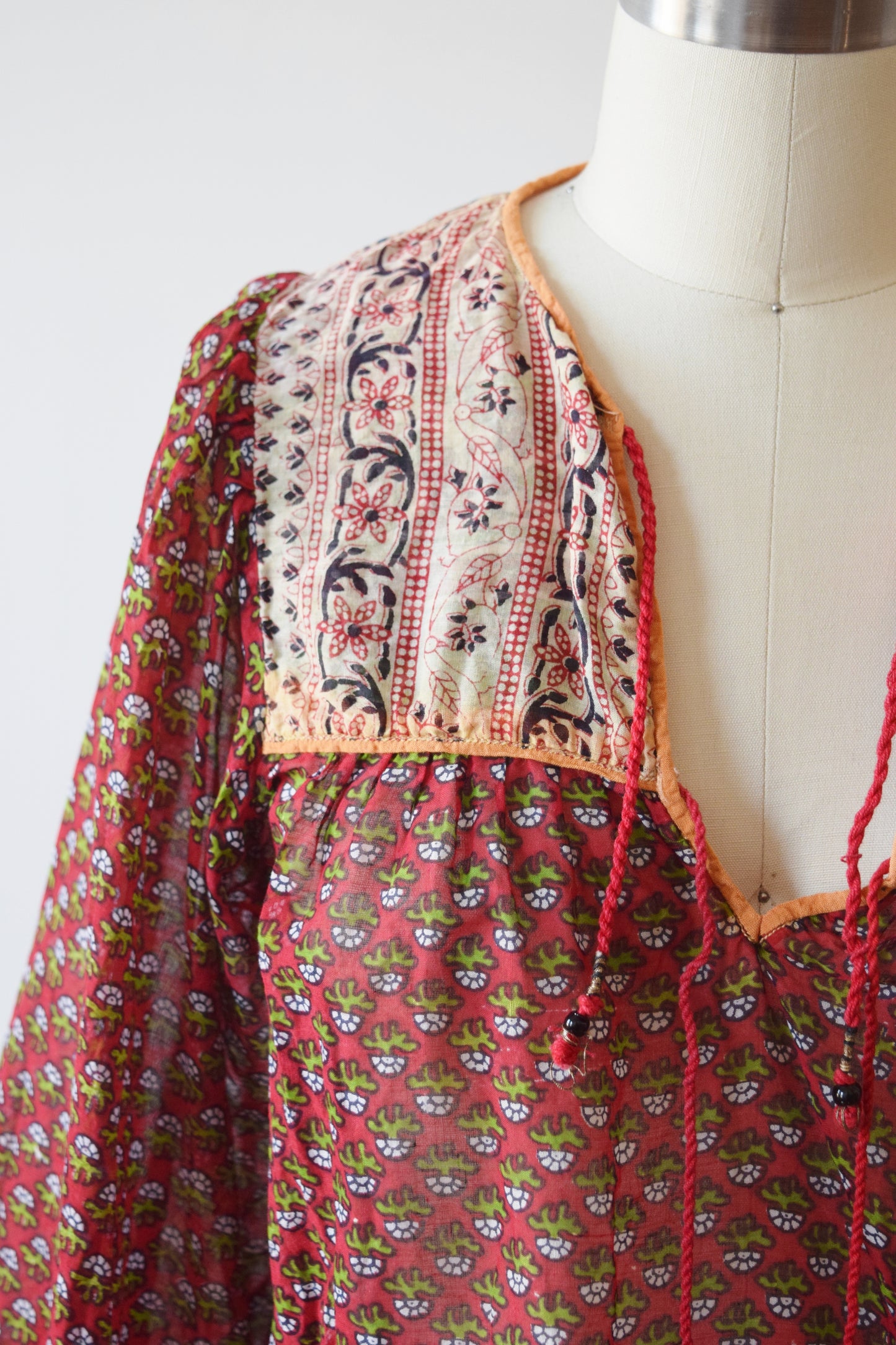 Indian Cotton Gauze Blouse | S