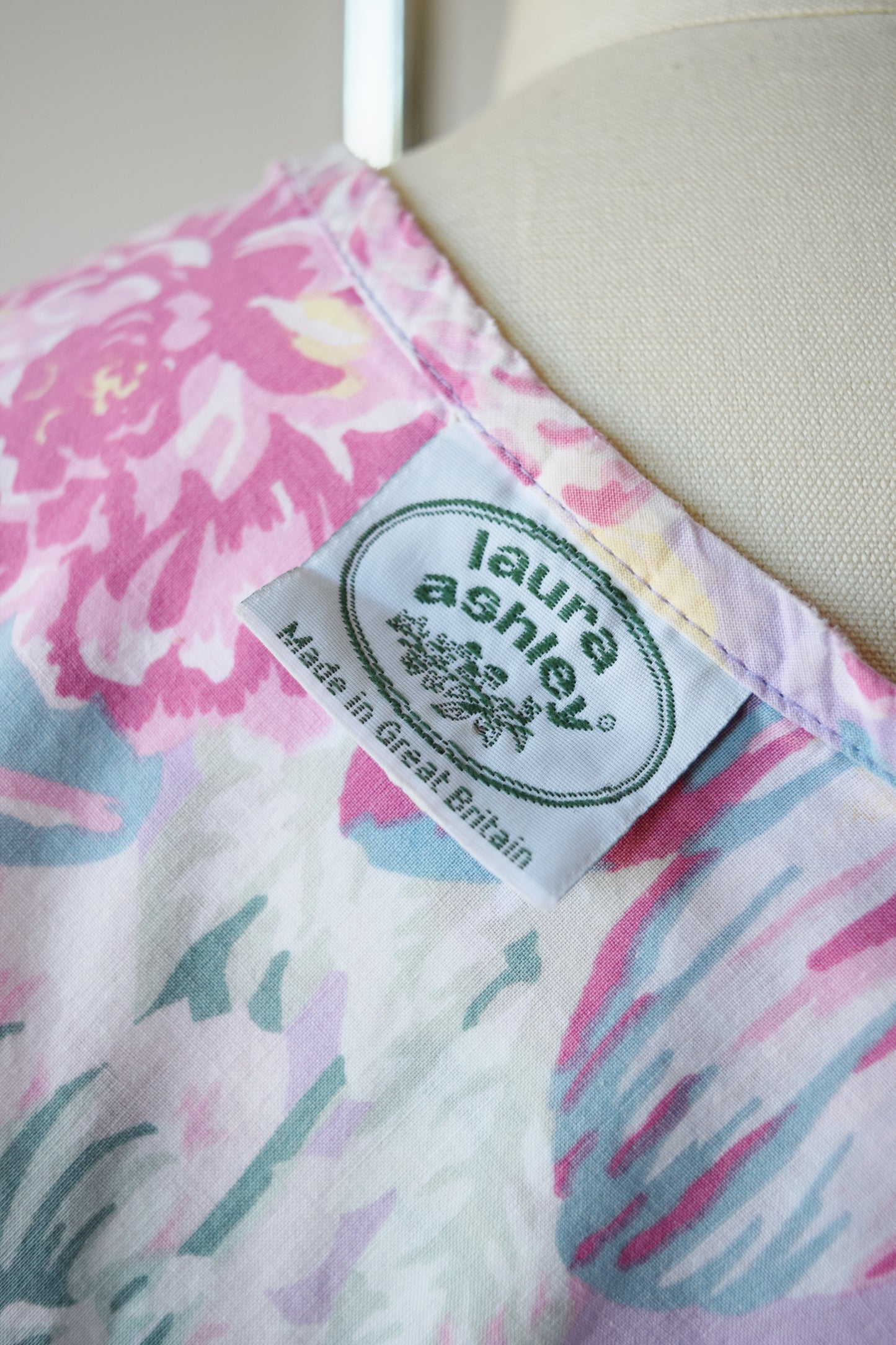 Laura Ashley Pocket Floral Dress | 1980s | S