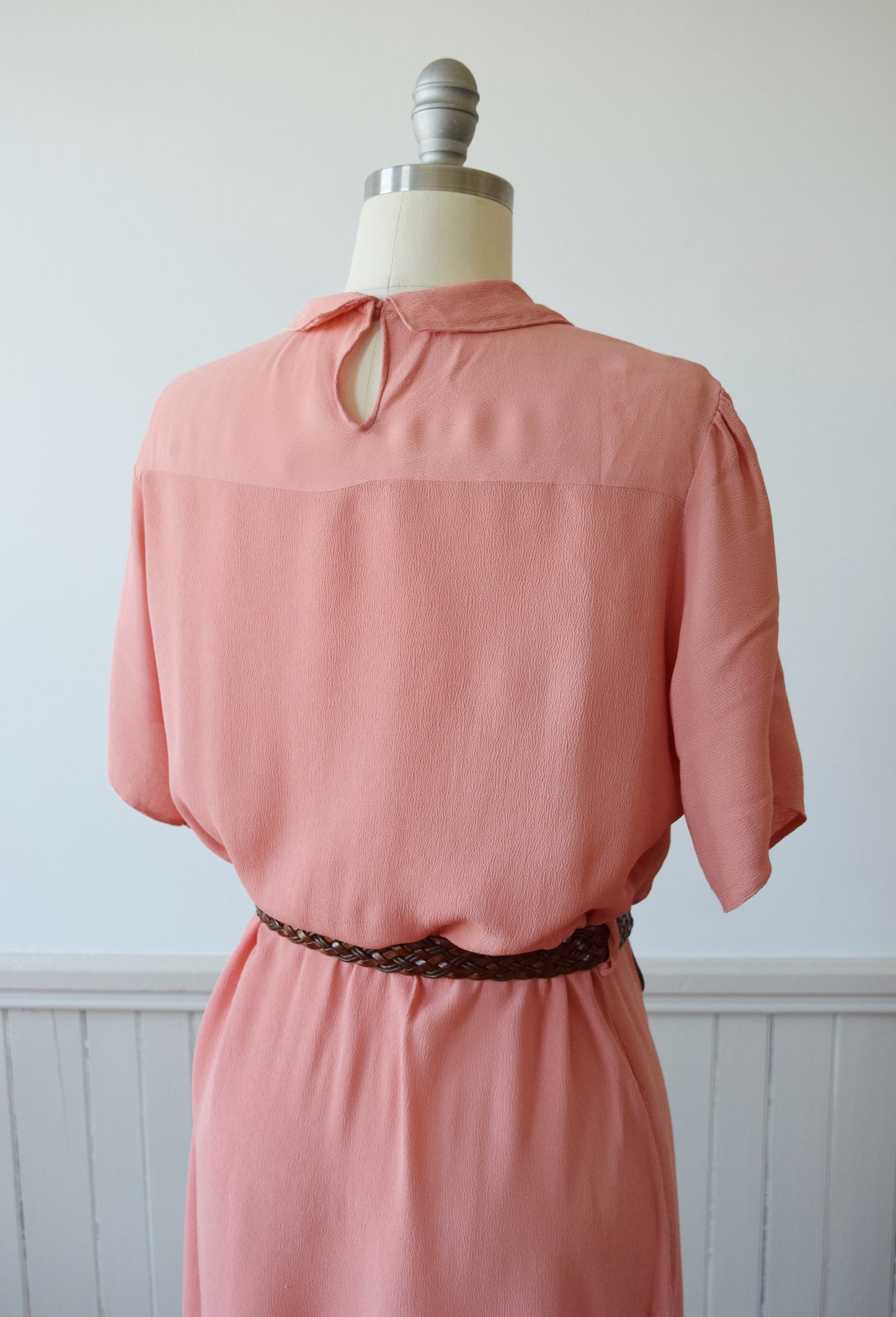 1930s Petal Pink Day Dress | L