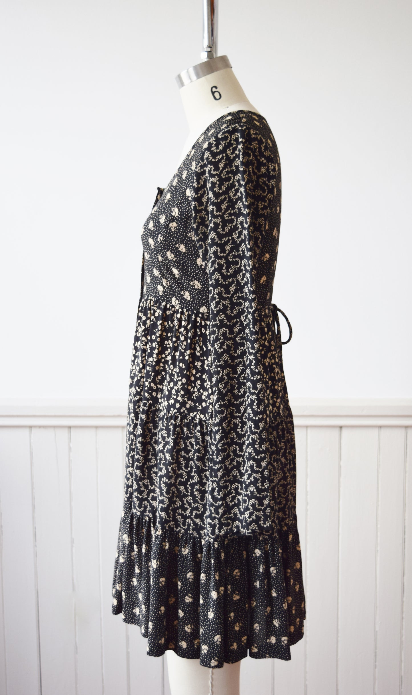Betsey Johnson Mini Broom Skirt Dress | 1990s | XS/SP