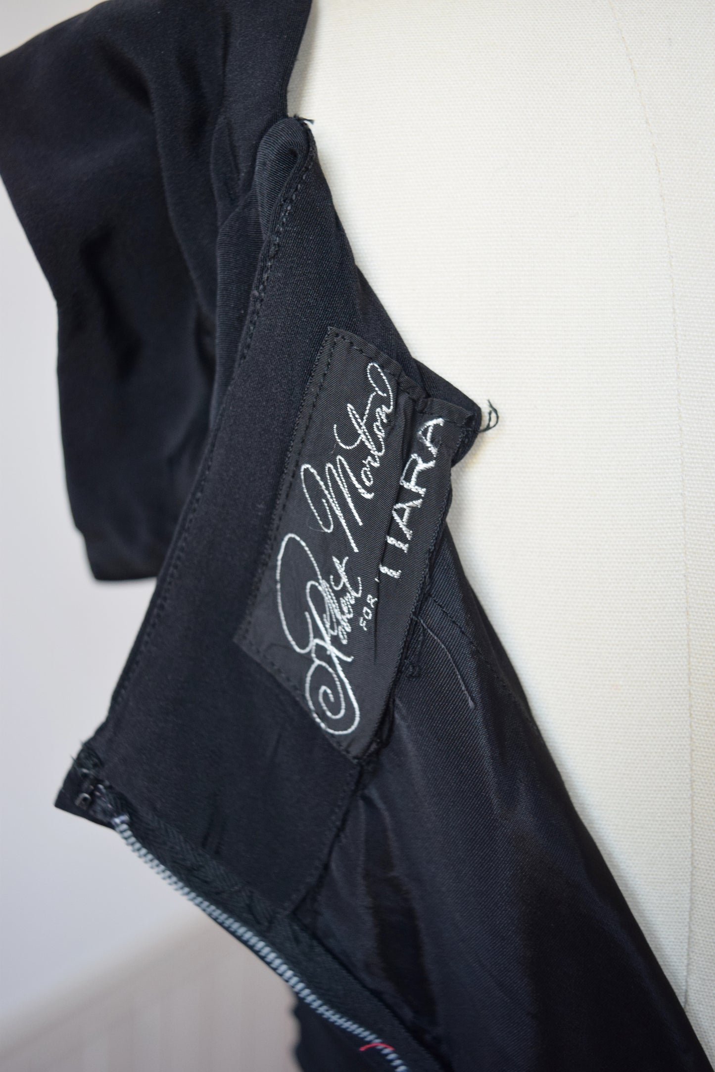 1950s Draped Cocktail Dress | M