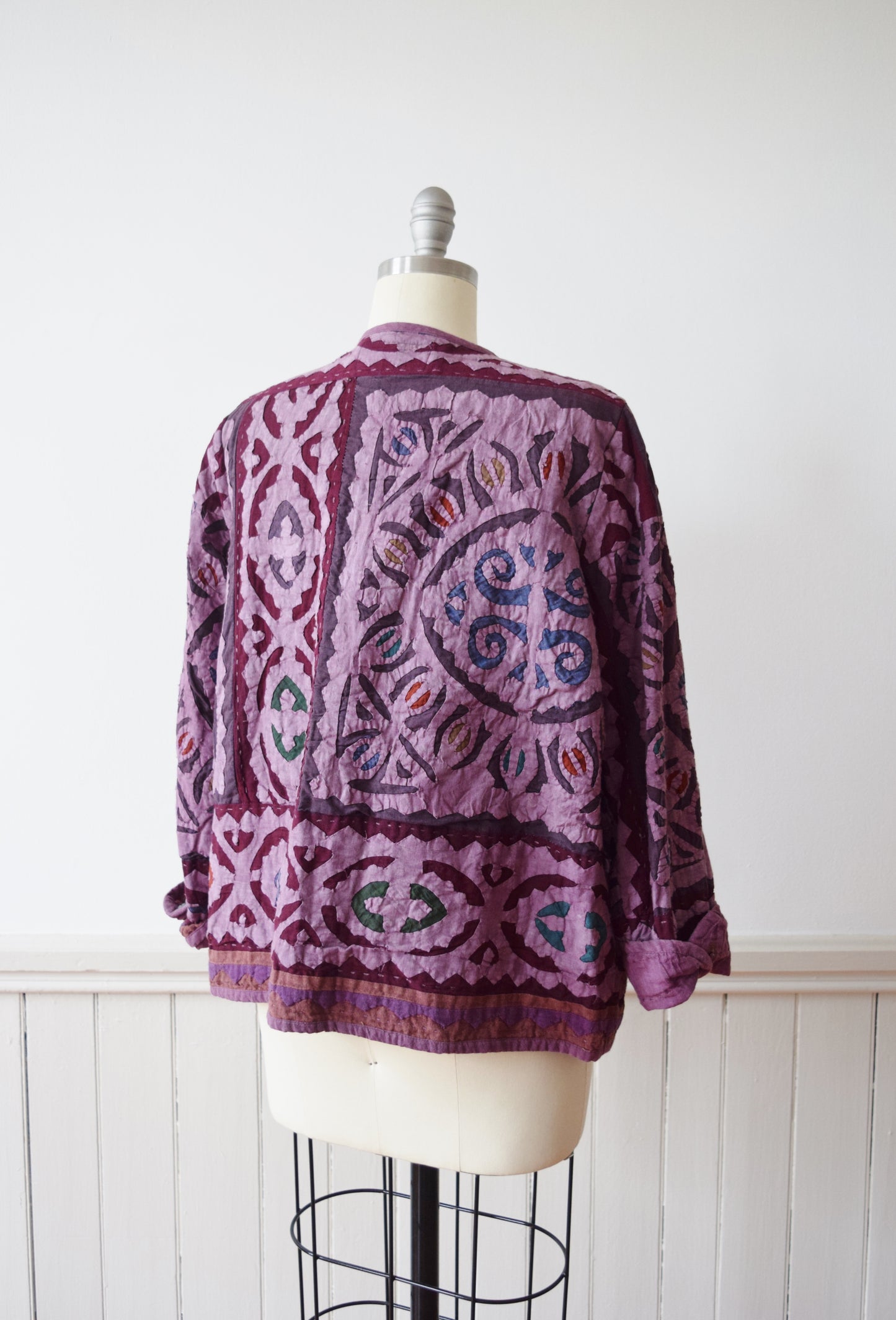 Vintage Mola-Style Quilted Jacket | M