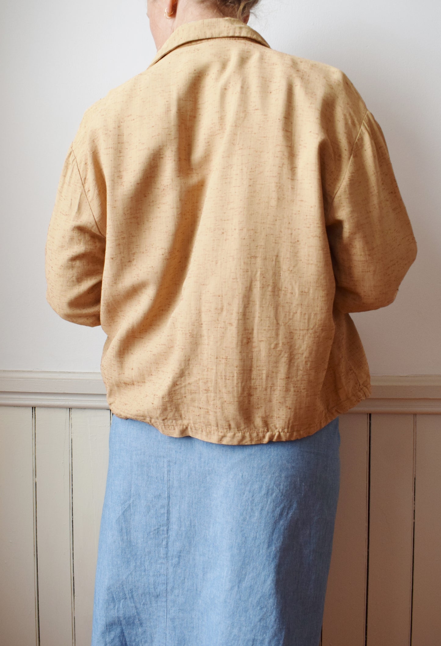 1950s Spring Weight Rayon Jacket | M/L