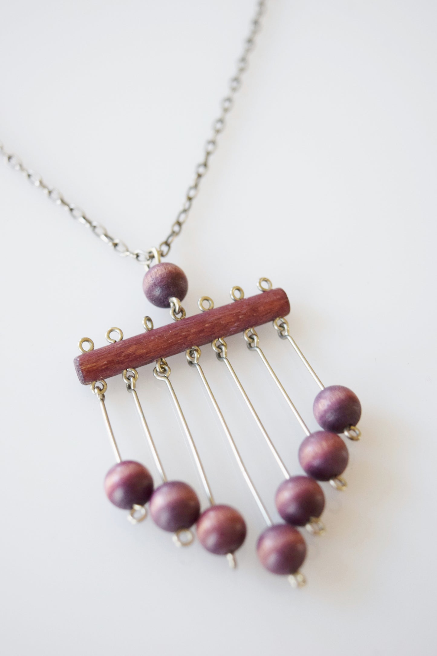 Vintage Kaija Aarikka Kinetic Wooden Necklace
