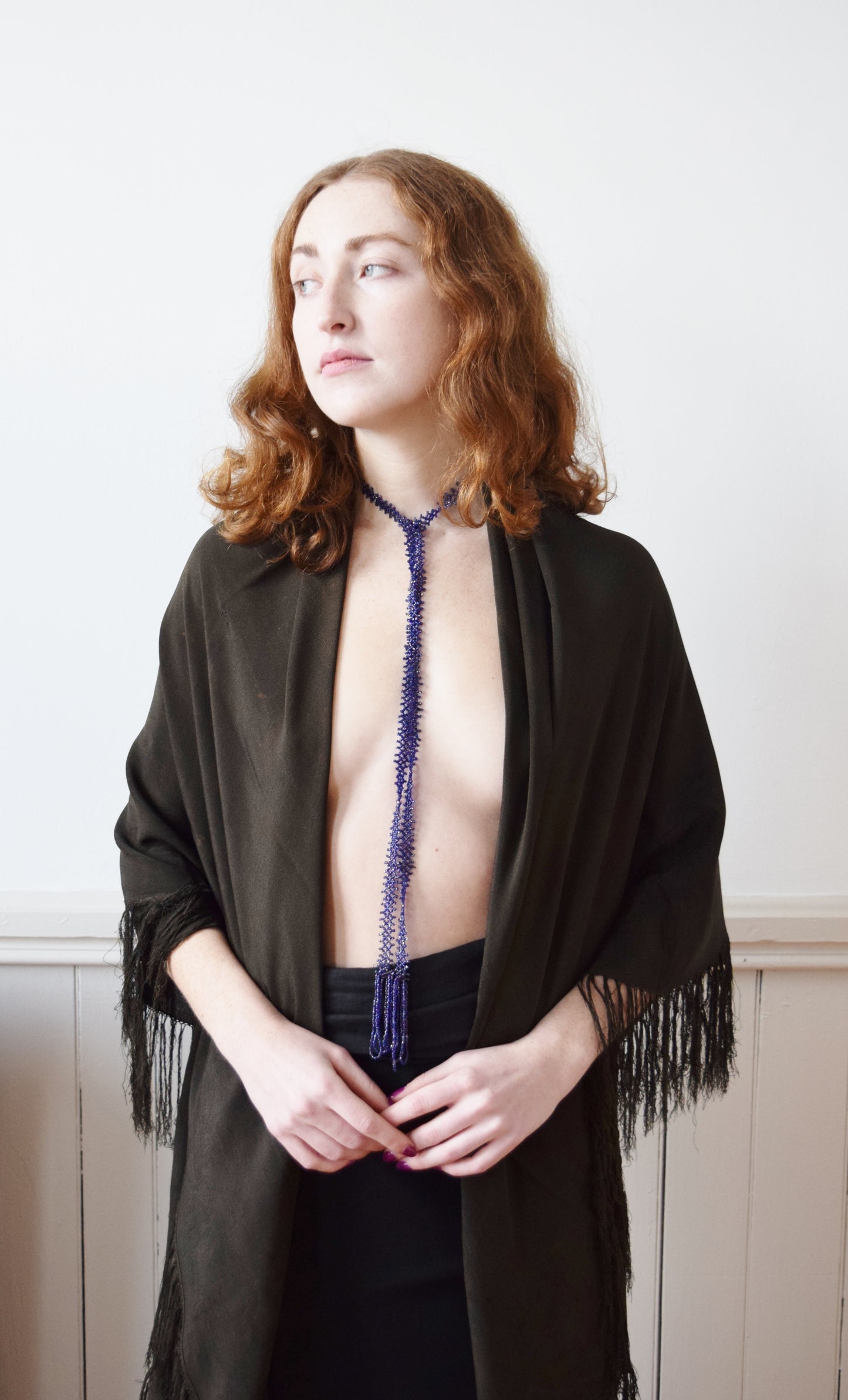 1920s Beaded Lariat Necklace