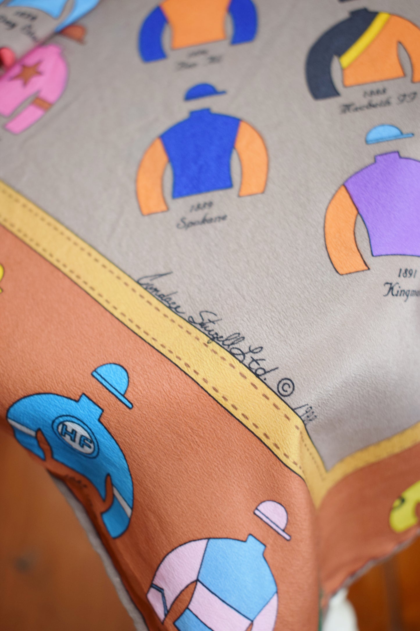 1992 Silk Kentucky Derby Souvenir Scarf