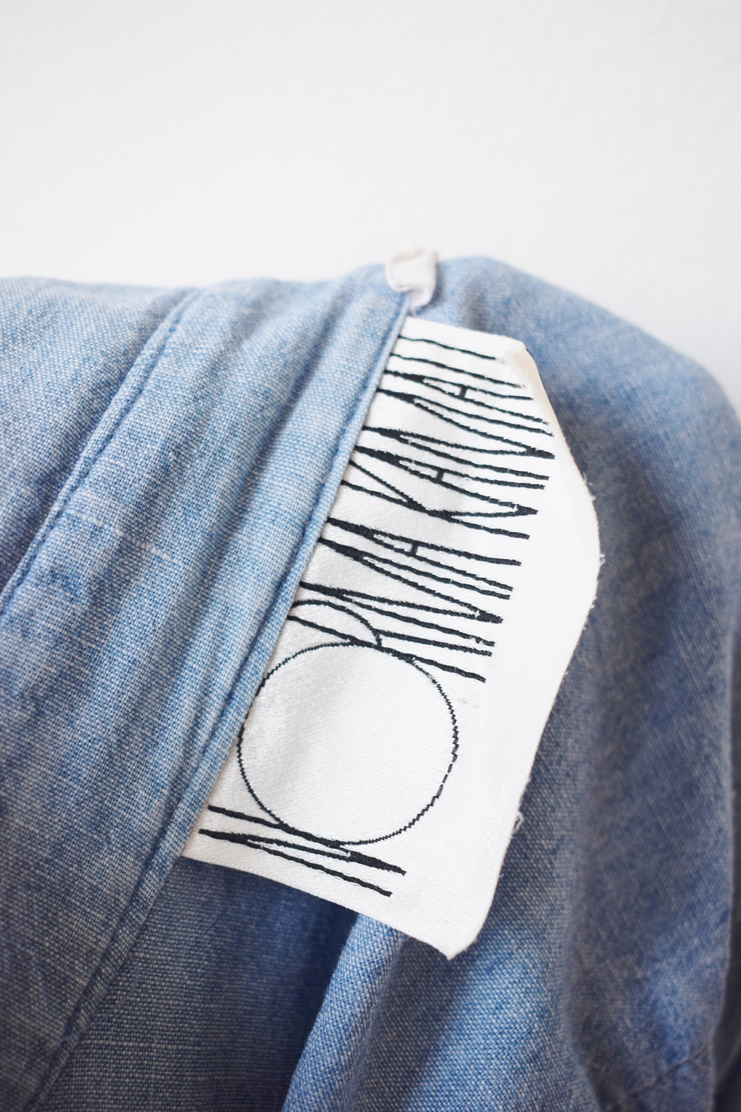 1980s Norma Kamali Chambray Dress | M