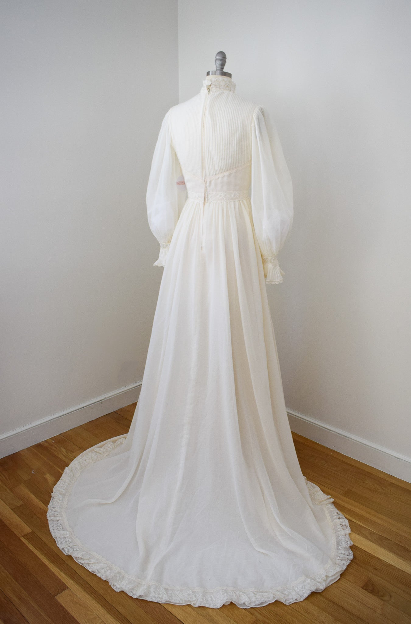 Vintage Victorian Revival Wedding Gown | S