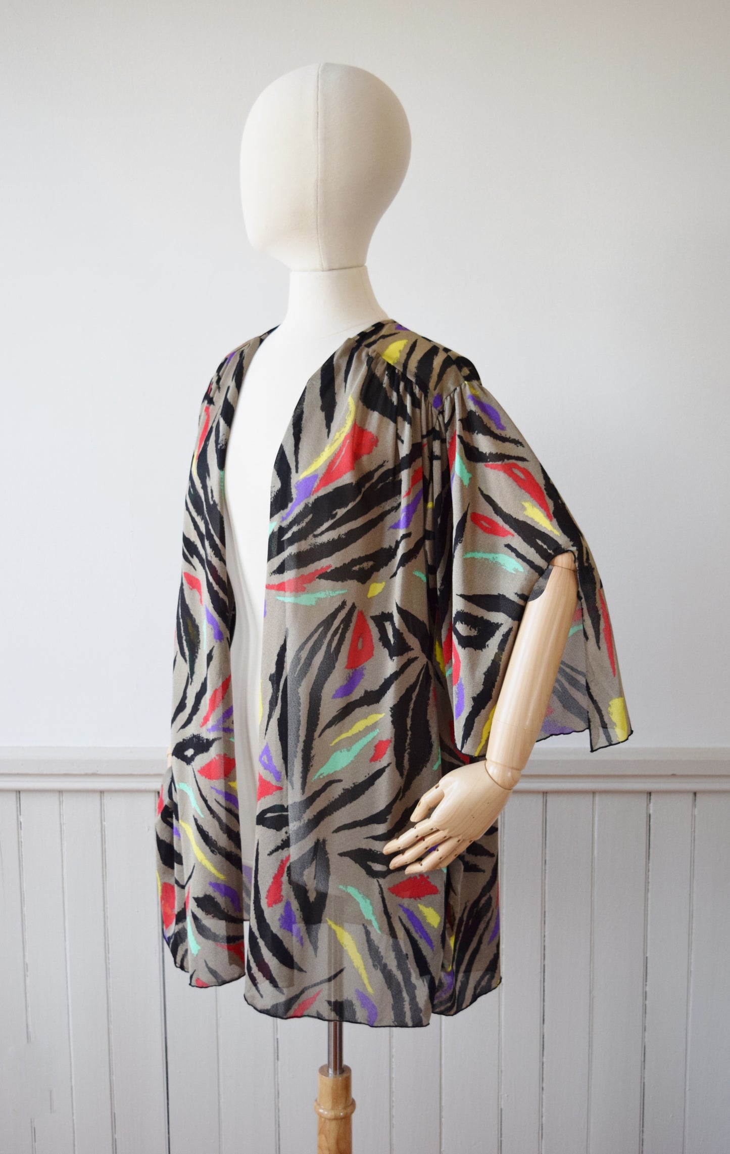 Oscar de la Renta Disco Zebra Wrapper/Top | L