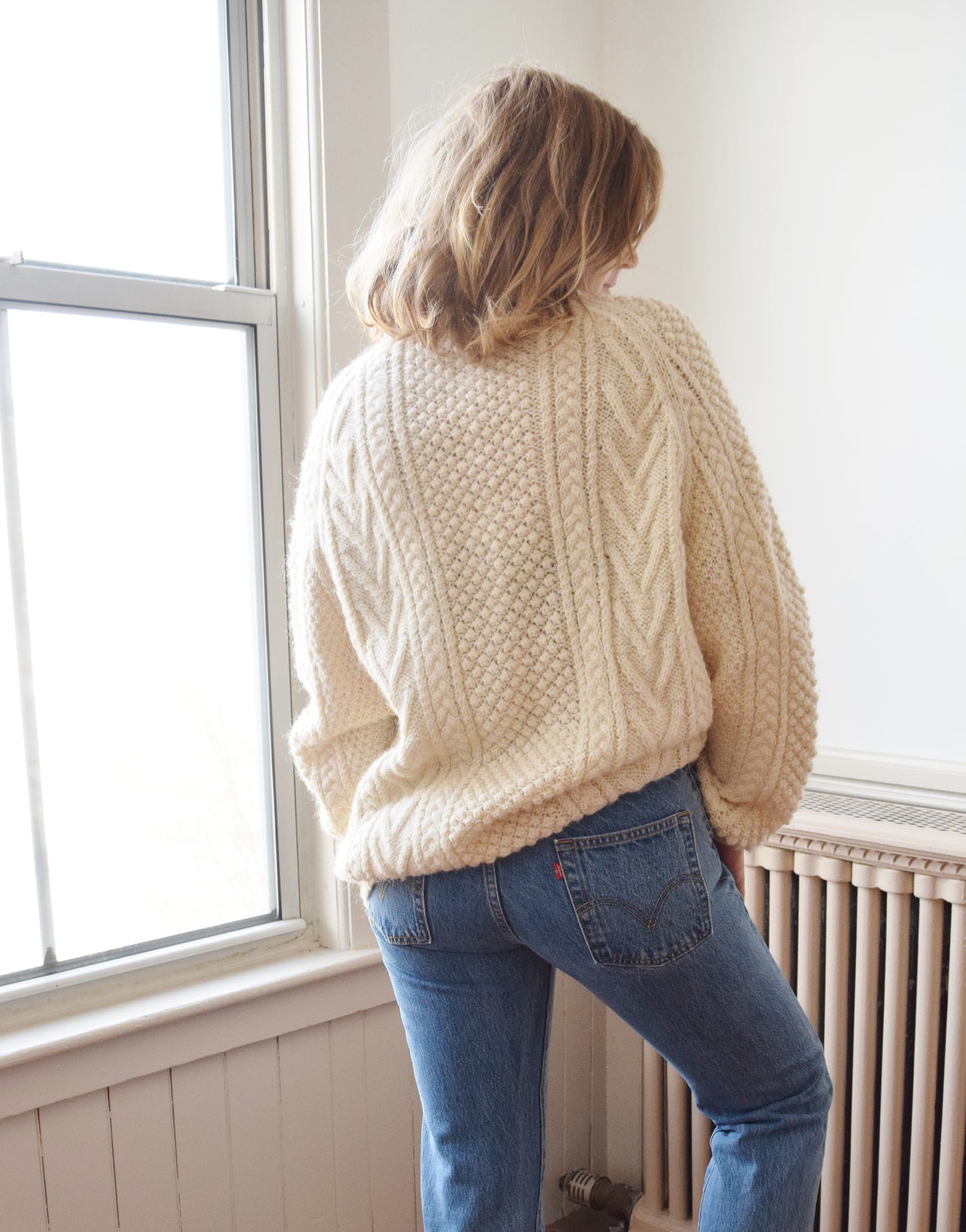 Vintage Hand Knit Fishermans Sweater | M-XL