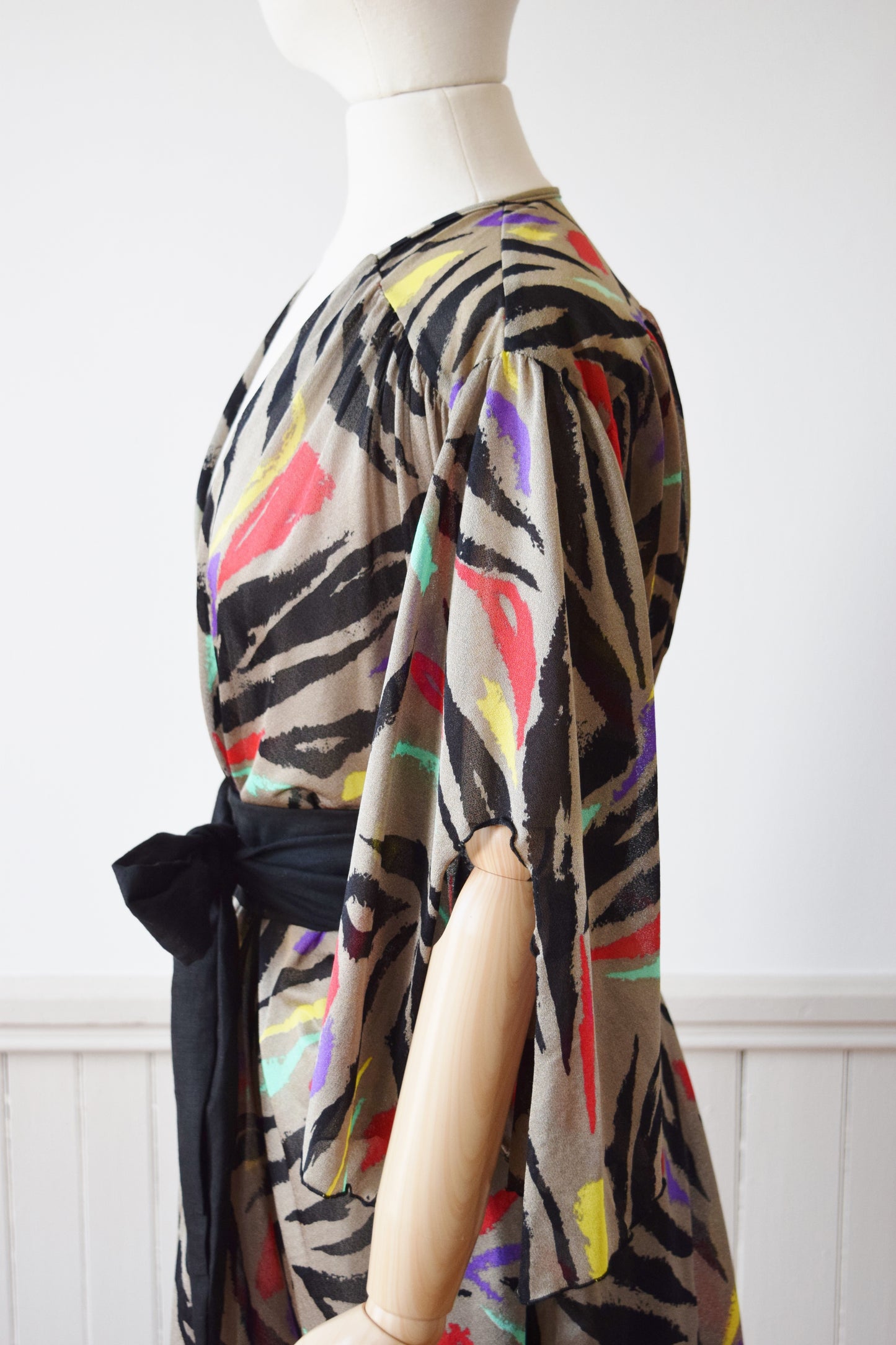 Oscar de la Renta Disco Zebra Wrapper/Top | L