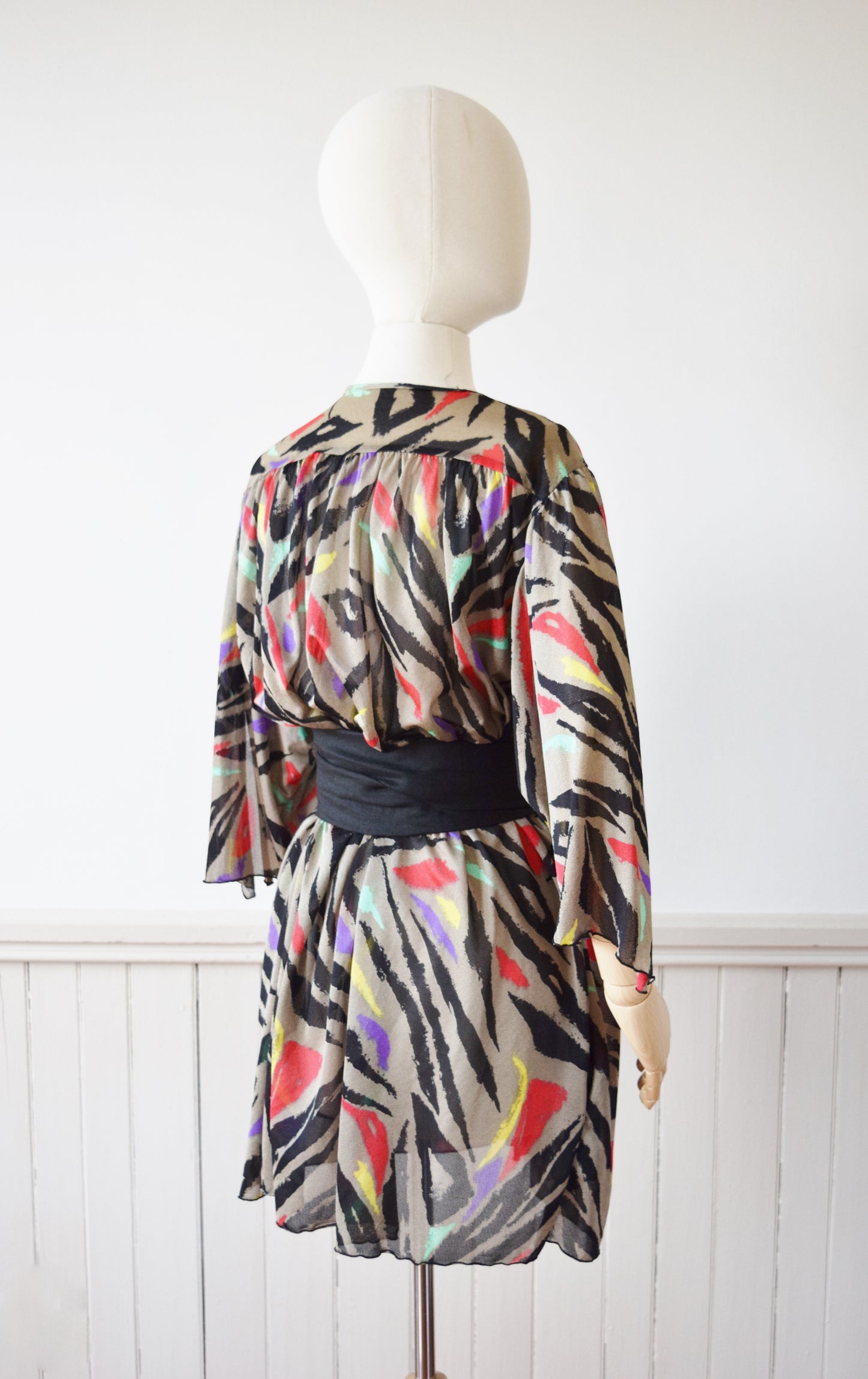Oscar de la Renta Disco Zebra Wrapper/Top | L