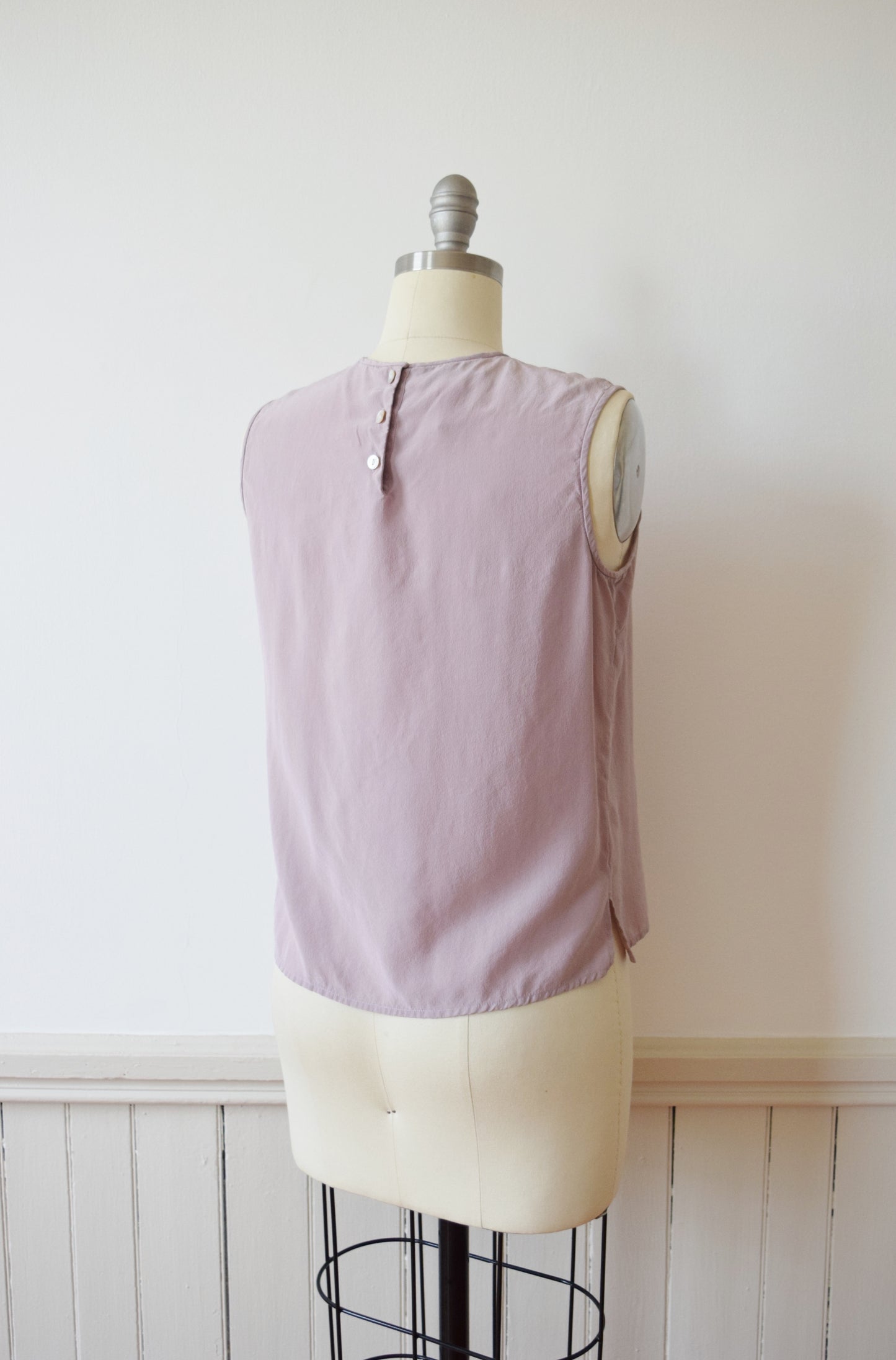 Vintage Lilac Silk Tank