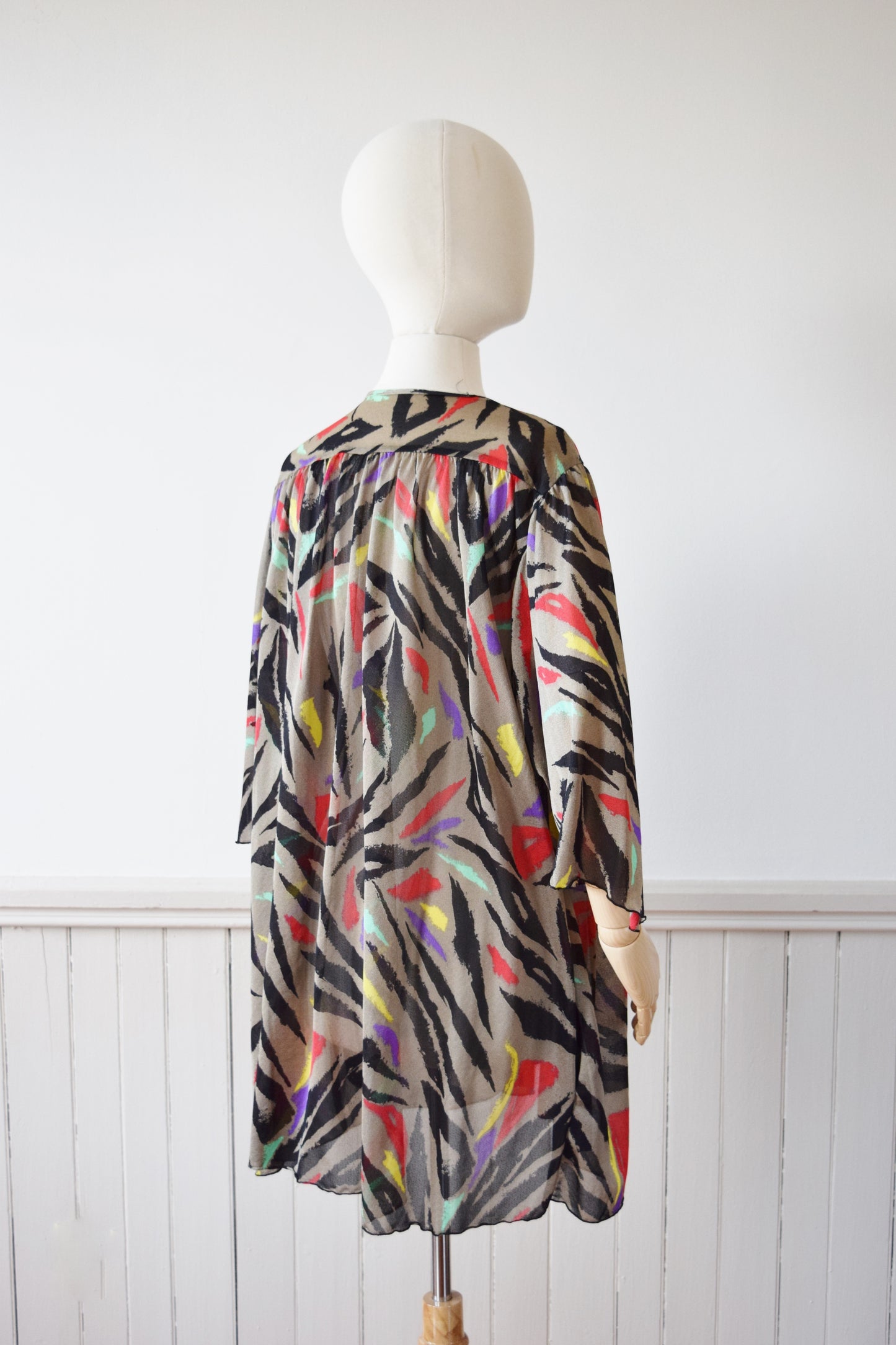 Oscar de la Renta Disco Zebra Wrapper/Top | L