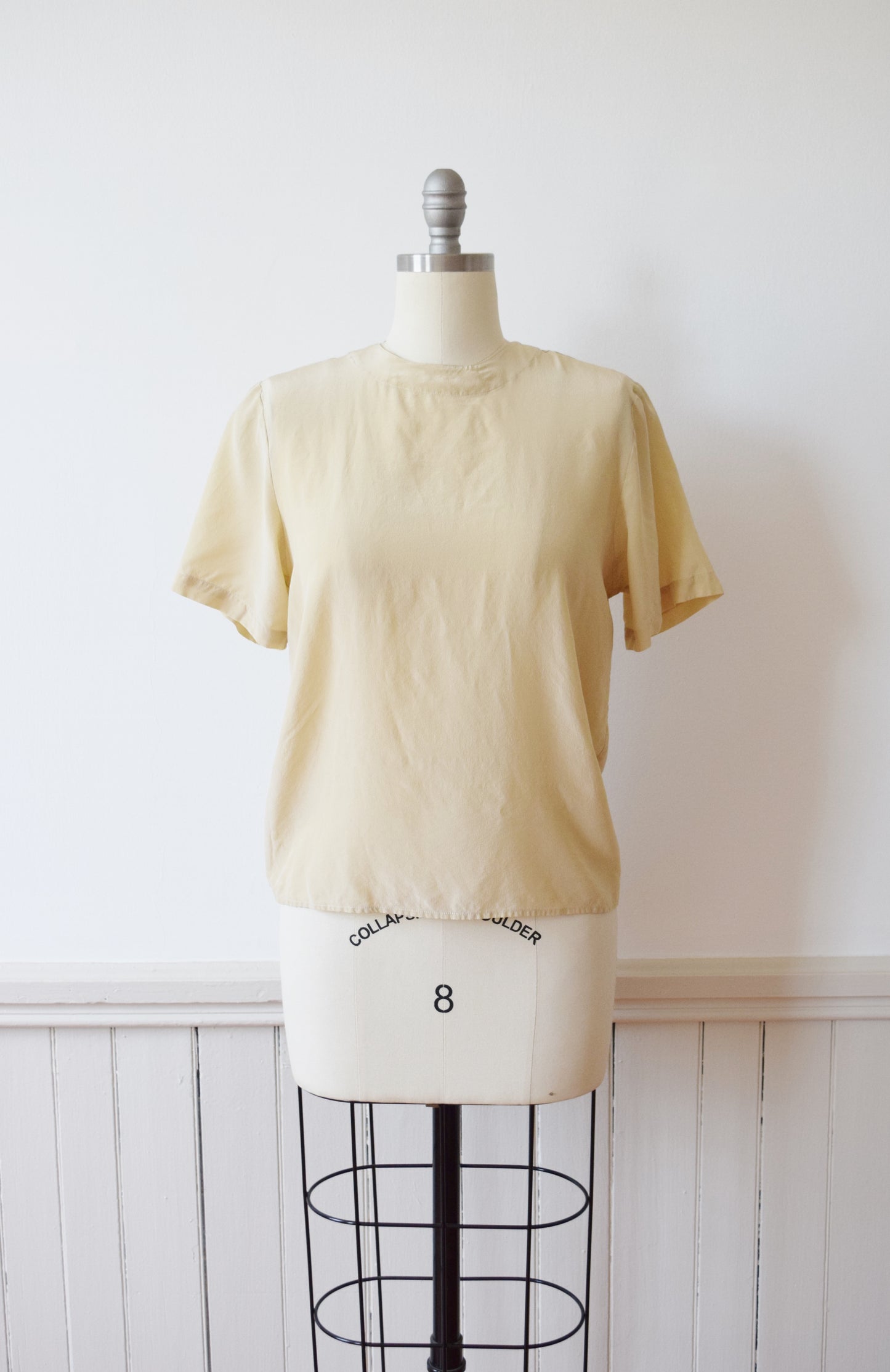 Vintage Almond Silk Tee