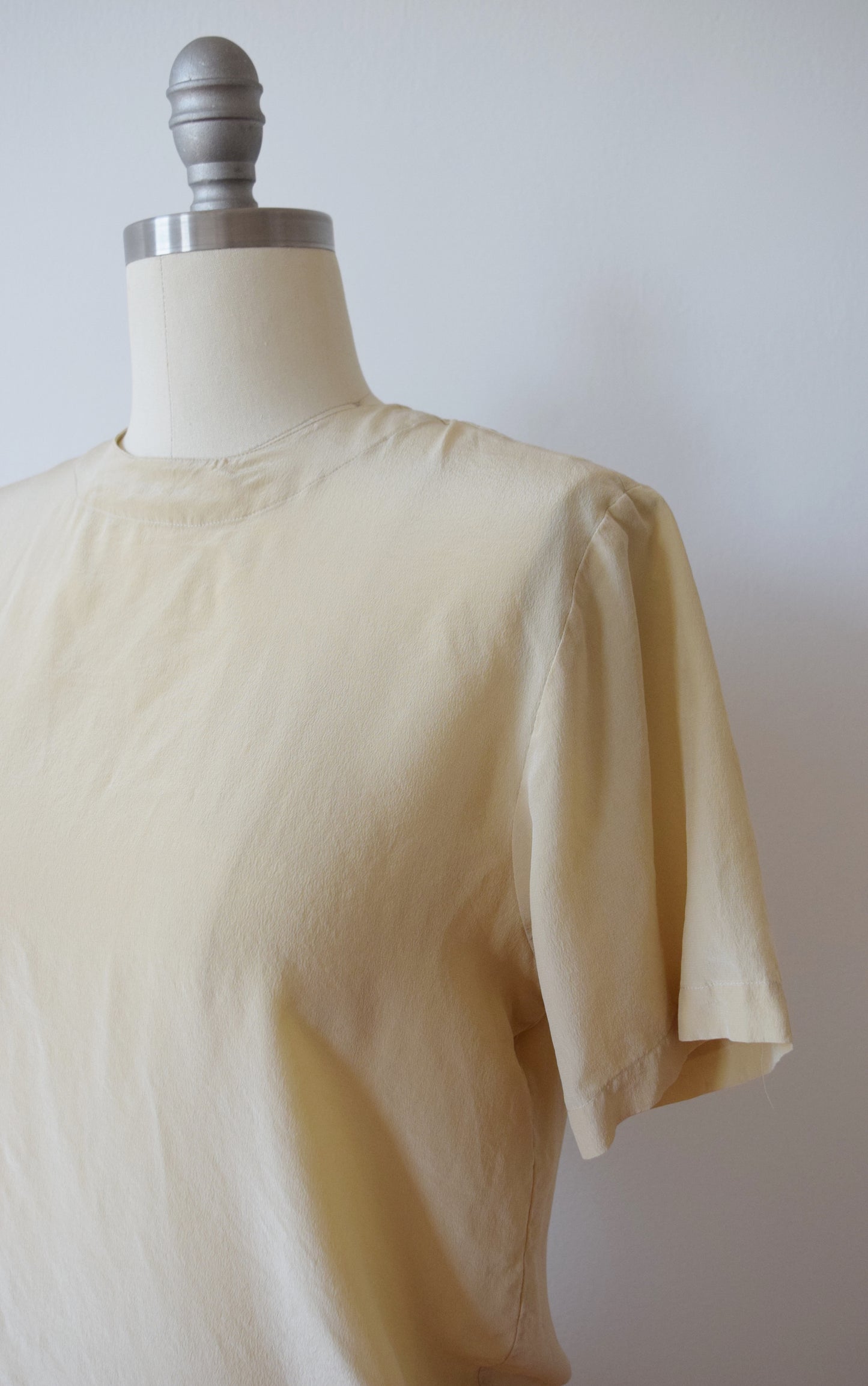 Vintage Almond Silk Tee
