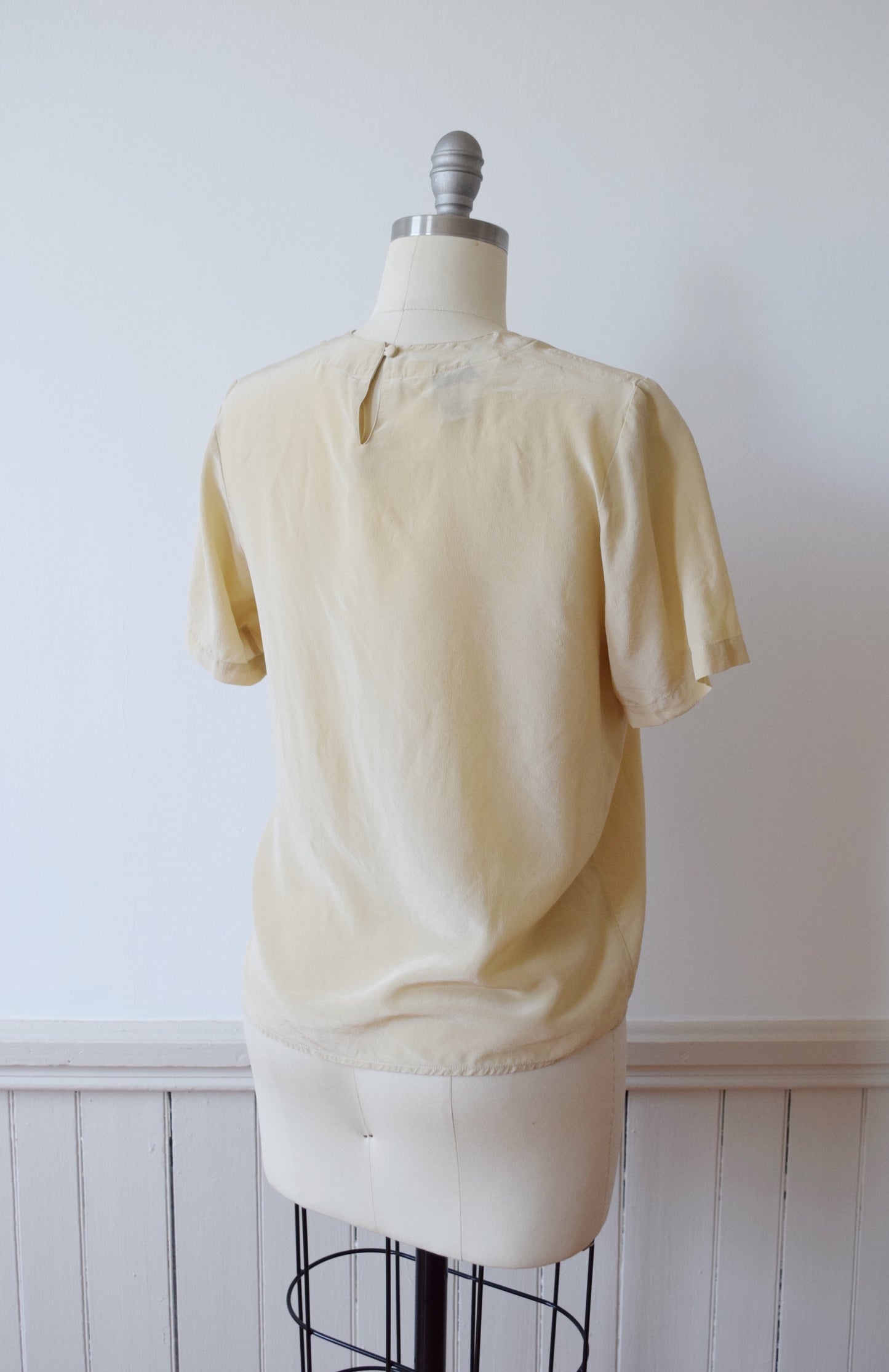 Vintage Almond Silk Tee