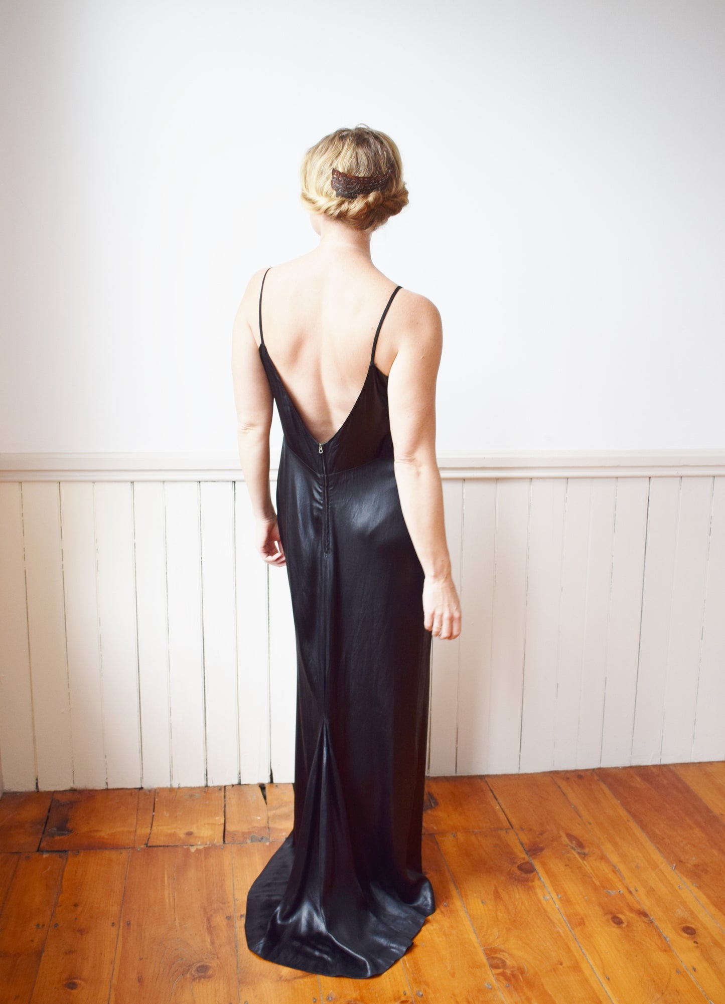 1930s Oil Slick Slip Dress by Milgrim | L