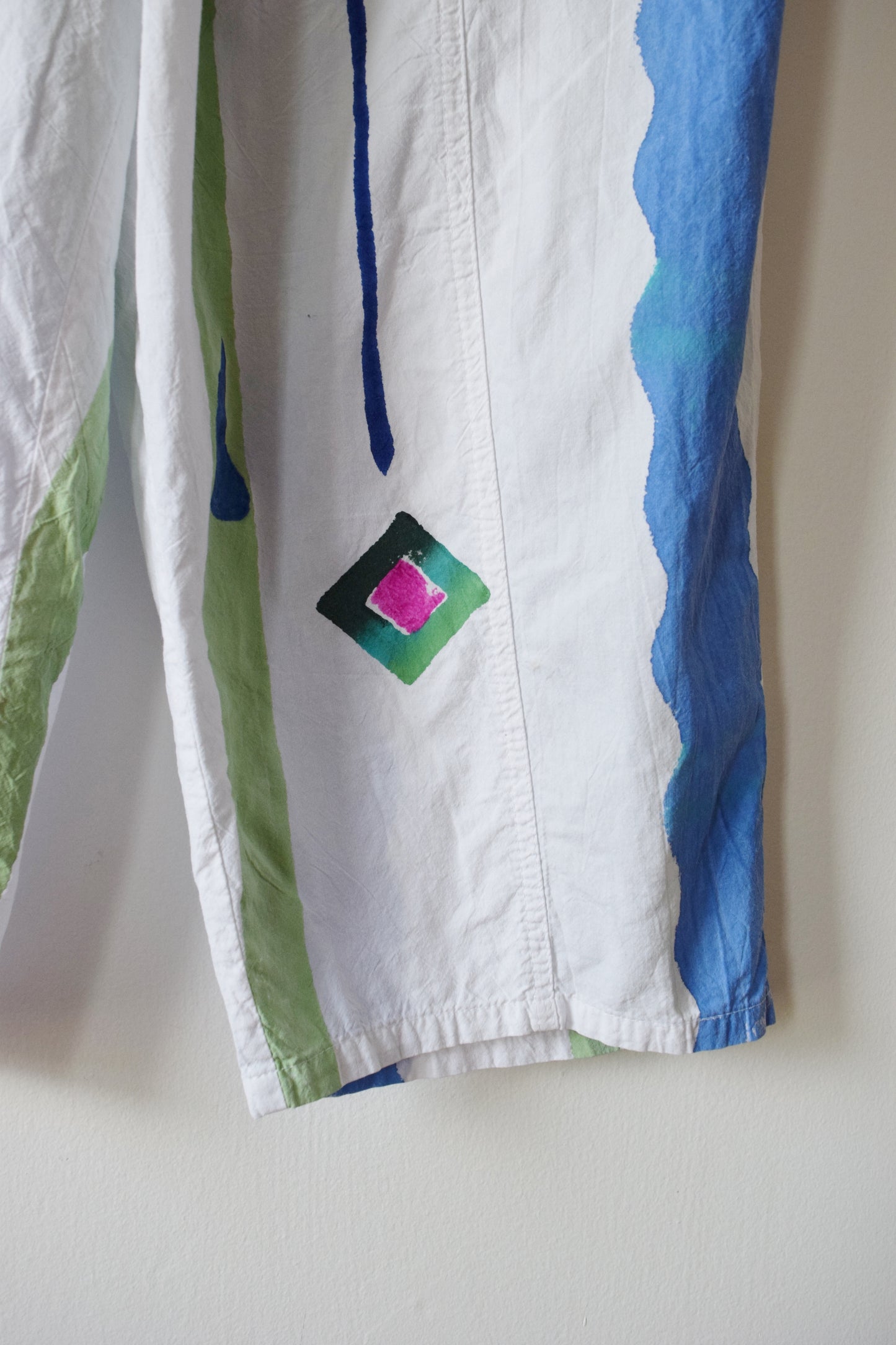 Hand Painted Funky Pants by Play Alegre | 1990s | S/M